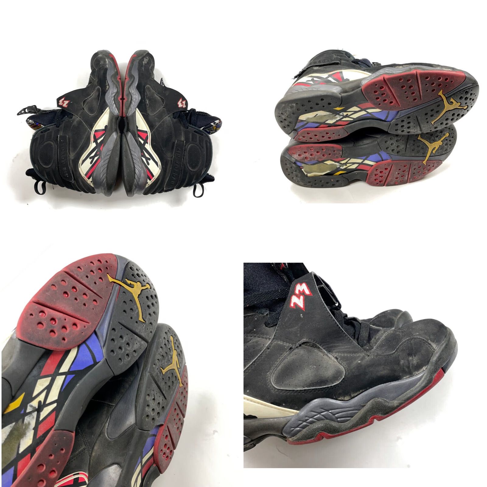 Nike Nike Air Jordan Retro 8 Playoffs Sneakers Men US 11 Black Red 2013 305381-061 Size ONE SIZE - 8 Thumbnail