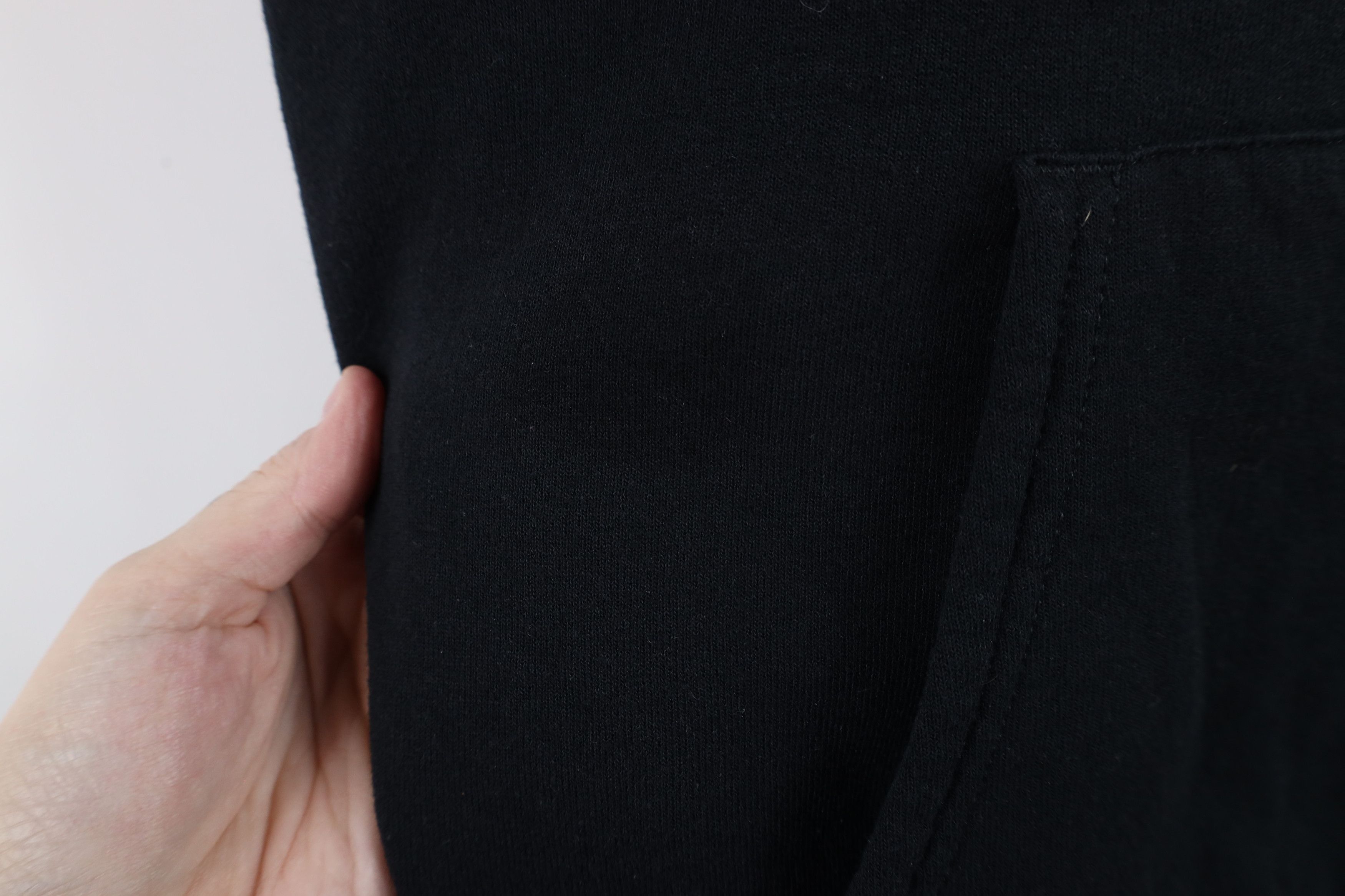 Vintage Vintage 90s Streetwear Blank Hoodie Sweatshirt Black Size US XL / EU 56 / 4 - 5 Thumbnail