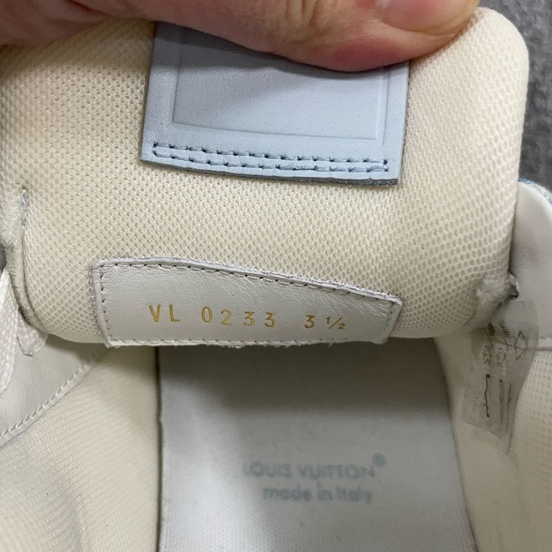 Louis Vuitton Louis Vuitton Blue and White Trainer Sneakers -2508 Size US 7.5 / EU 40-41 - 8 Thumbnail