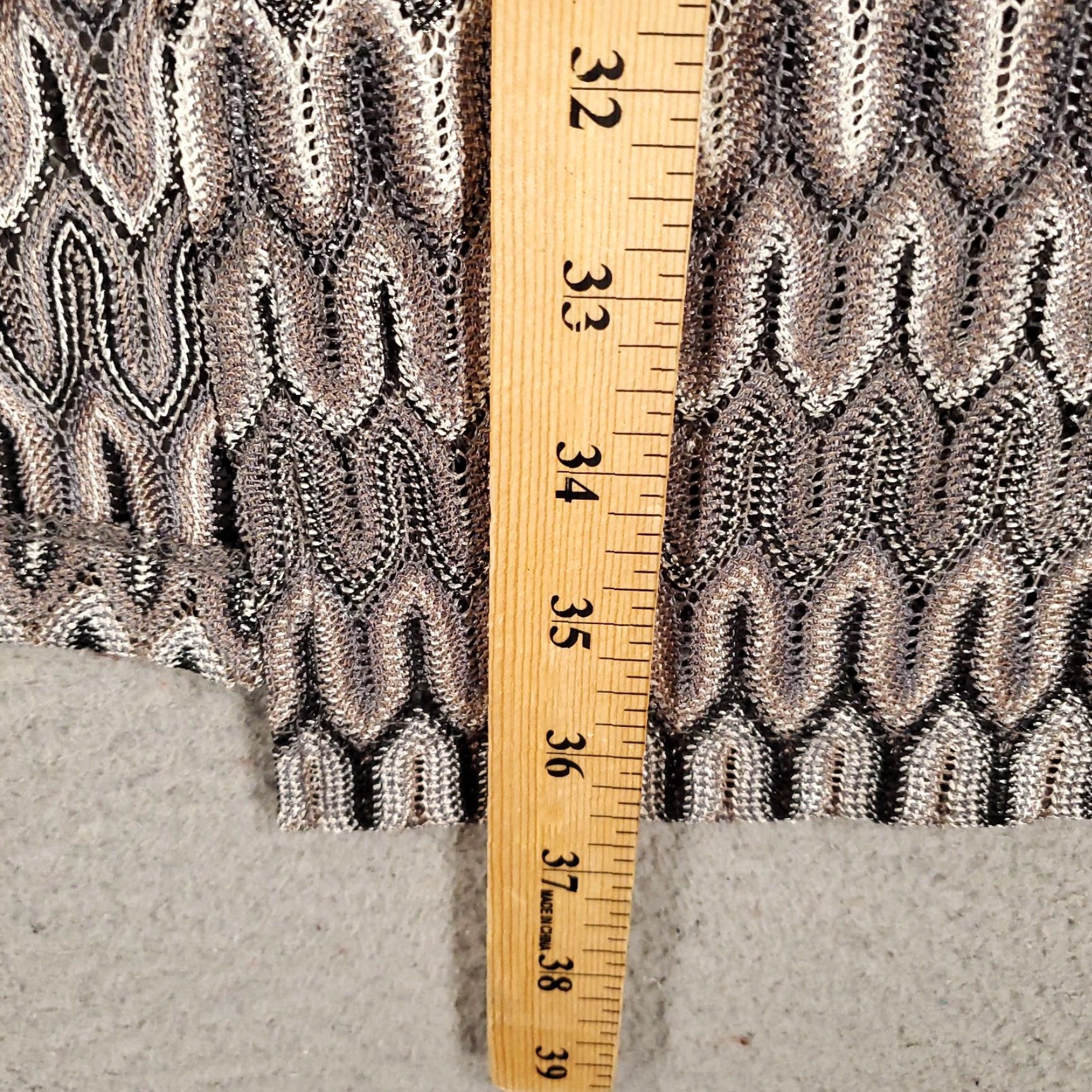 Vintage Chicos Cardigan Womens Small Gray 3/4 Sleeve Open Front Travel Casual Knit Sweater Size S / US 4 / IT 40 - 3 Thumbnail