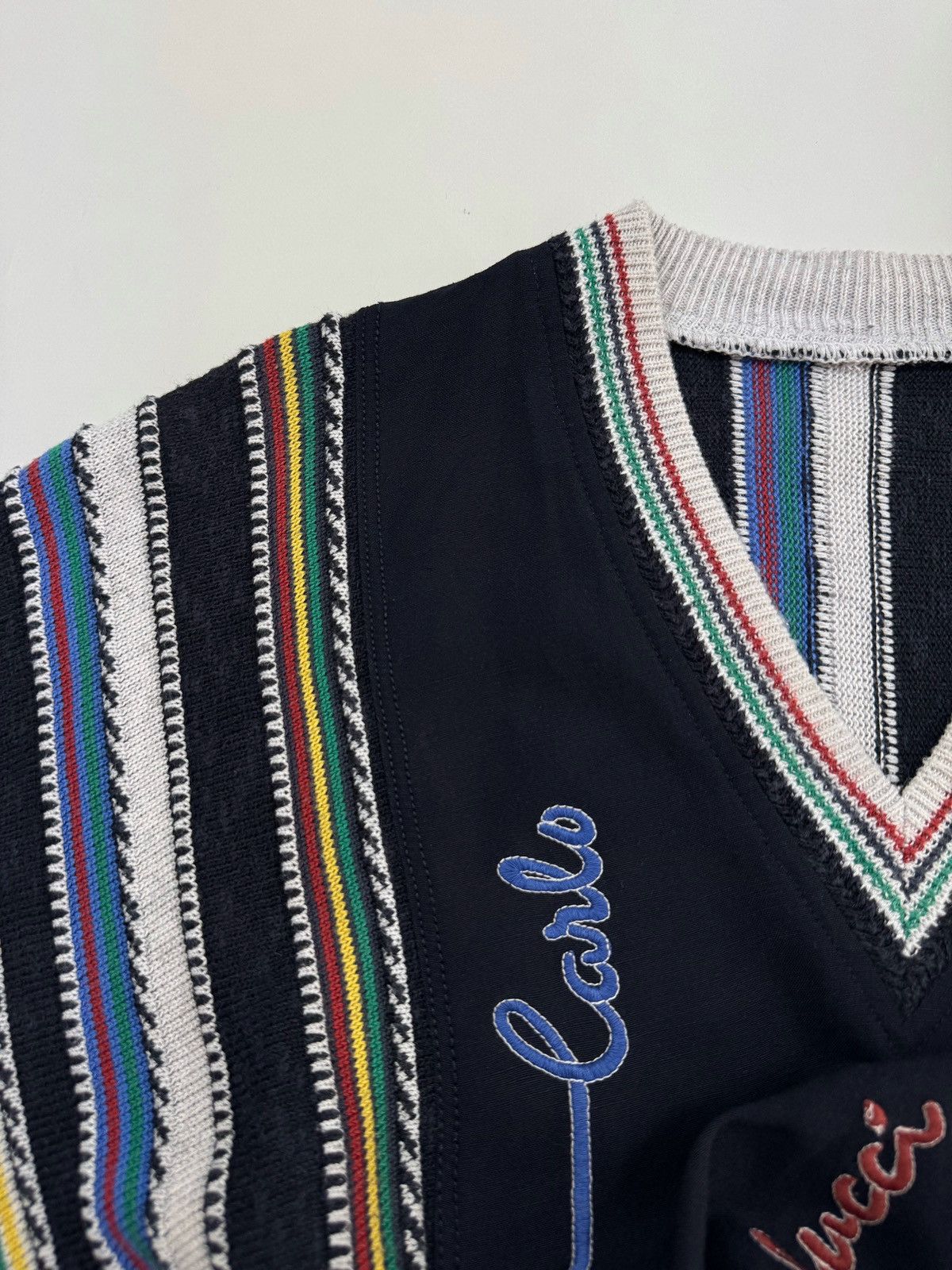 Carlo Colucci × Vintage 1990’s Vintage Carlo Colucci V-Neck Sweater Size US M / EU 48-50 / 2 - 7 Thumbnail