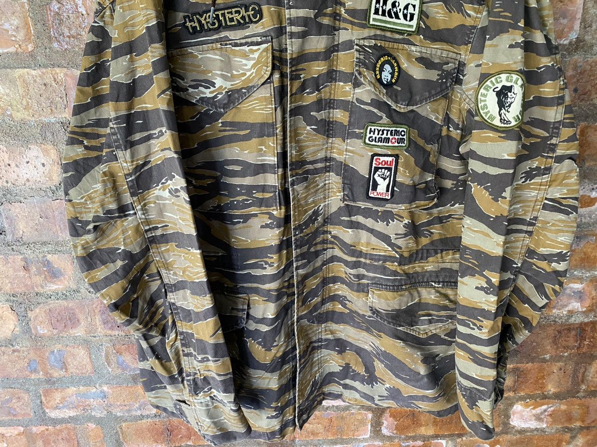 Hysteric Glamour 1990s HG tiger Stripe Patch Camo Military Jacket Size US L / EU 52-54 / 3 - 4 Thumbnail