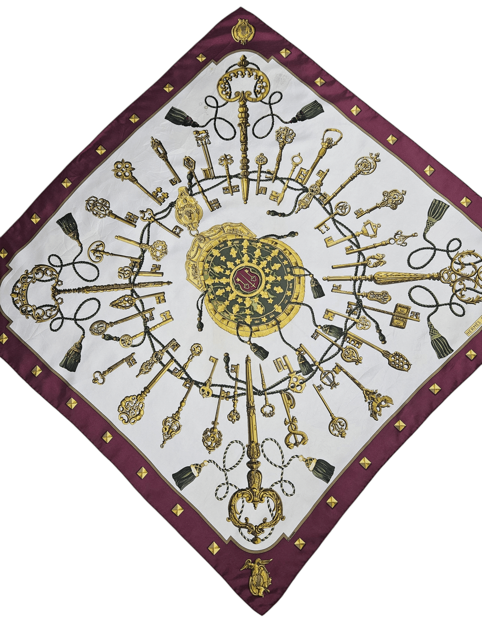 Hermes Hermes Les Cles Keys silk scarf Size ONE SIZE - 2 Thumbnail