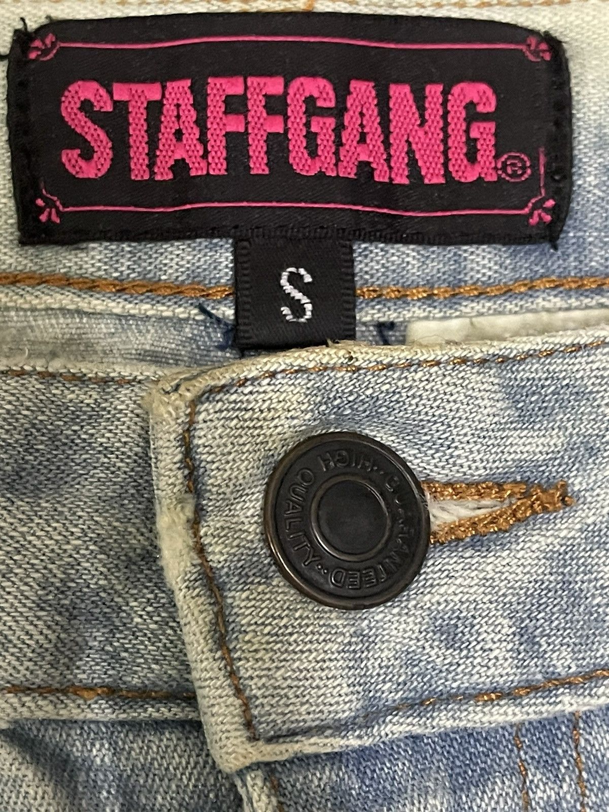 If Six Was Nine Vintage Japanese Brand Blue Wash Style Flare Jeans Size US 29 - 7 Thumbnail