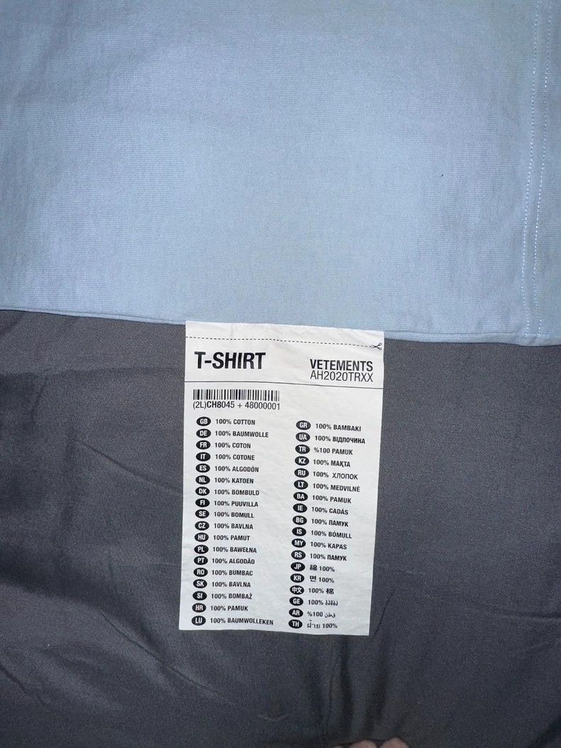Vetements Vetements Haze blue short-sleeve 2020 model Size US L / EU 52-54 / 3 - 4 Thumbnail