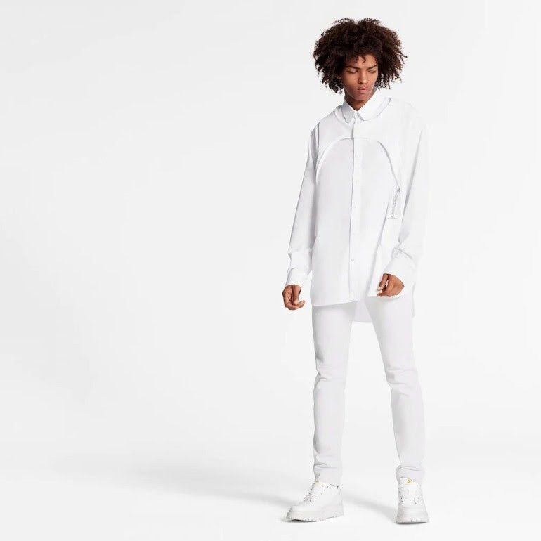 Louis Vuitton Louis Vuitton white 3D mid layer DNA shirt S Size US S / EU 44-46 / 1 - 2 Thumbnail