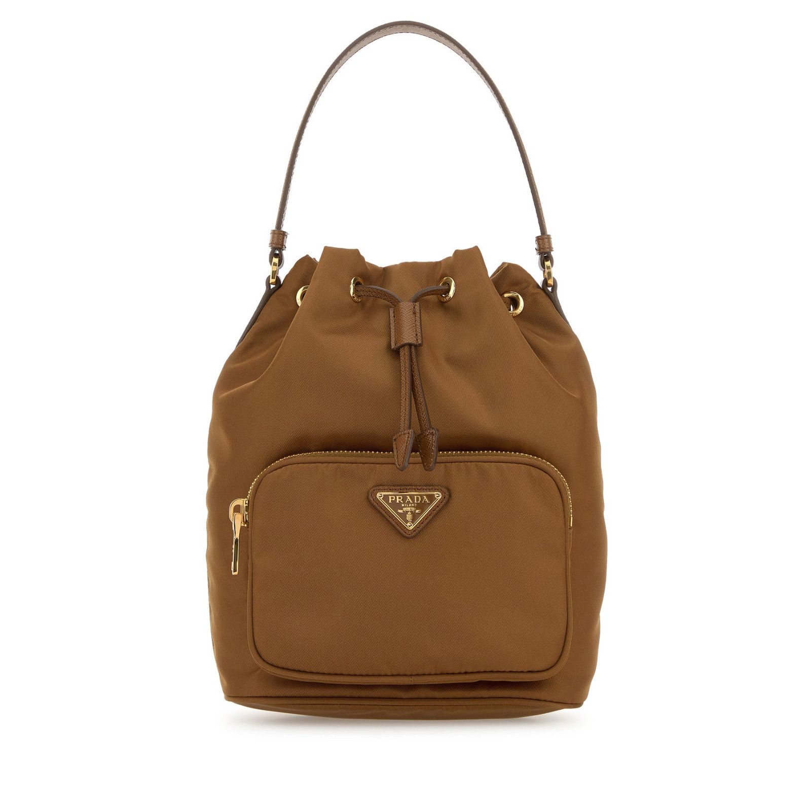 Prada PRADA Duet $1950 Brandy Nylon Bucket Bag New & Authentic Size ONE SIZE - 1 Thumbnail