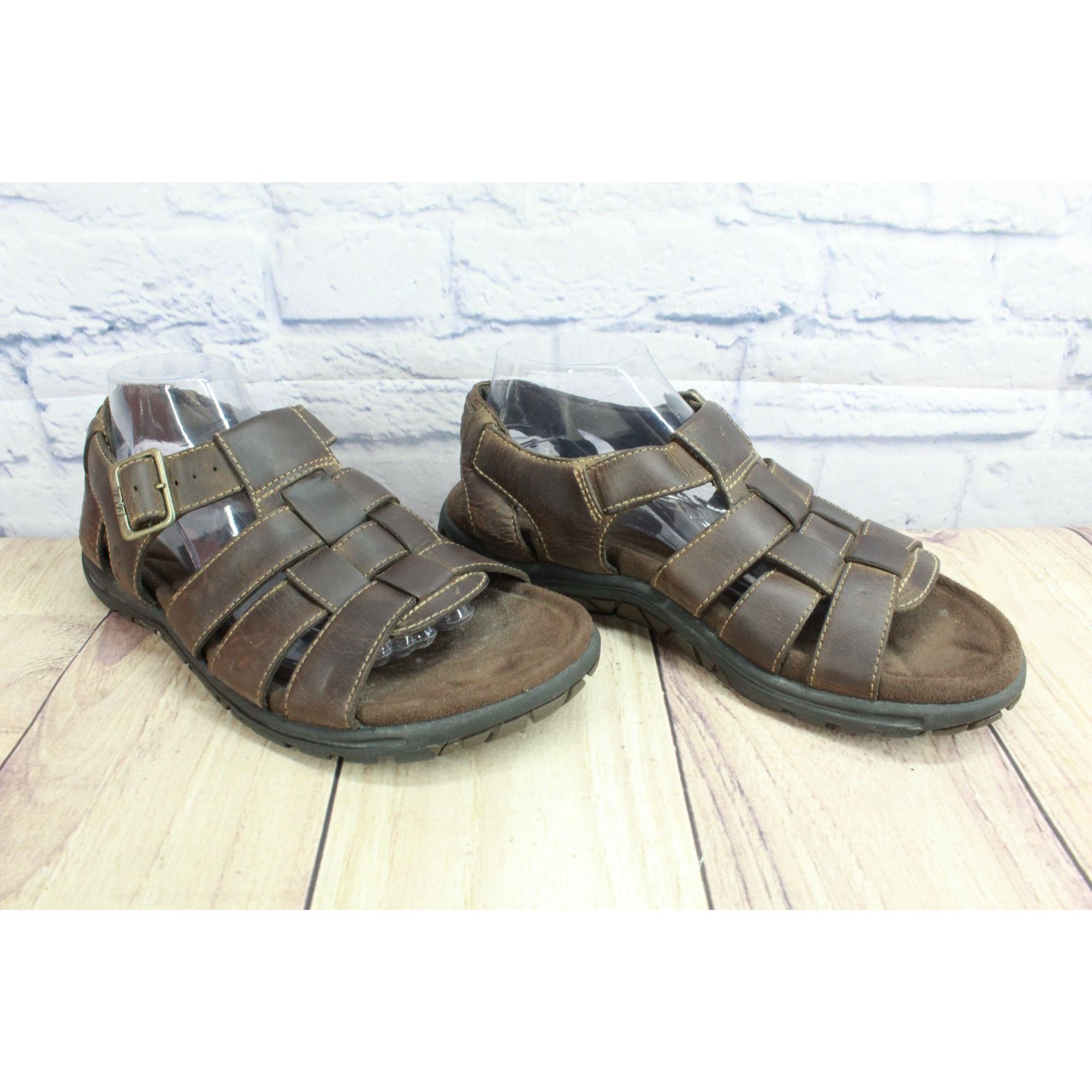 Teva Teva Camden Brown Leather Fisherman Sandals Men's Size 9 Size US 9 / EU 42 - 3 Thumbnail