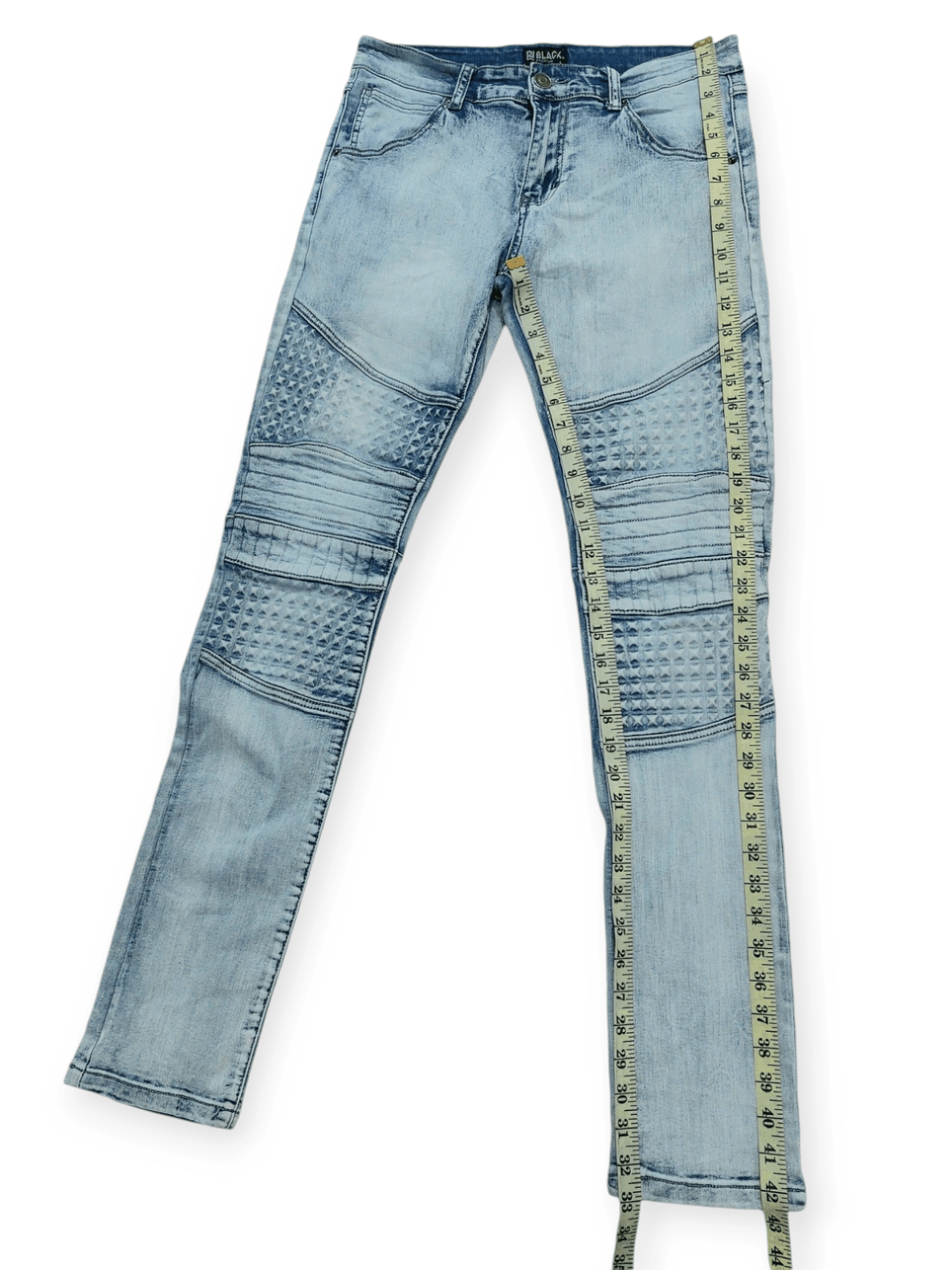 Other DOPE🔥 Black Biker Denim Skinny Fit Size US 32 / EU 48 - 13 Thumbnail