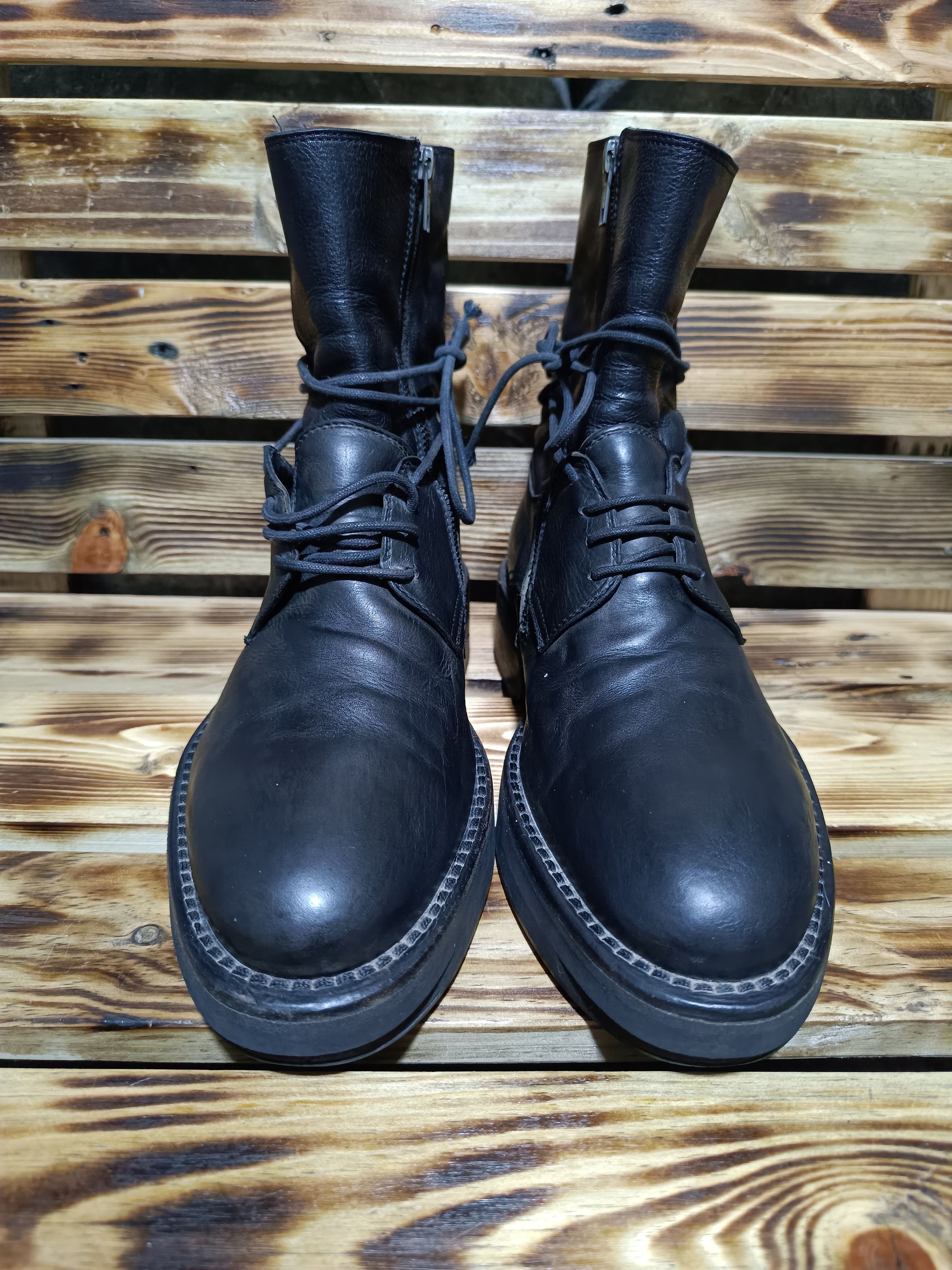 Derbies Ann Demeulemeester Noires - Cuir - Pointure 38.5 - Occasion Vintage