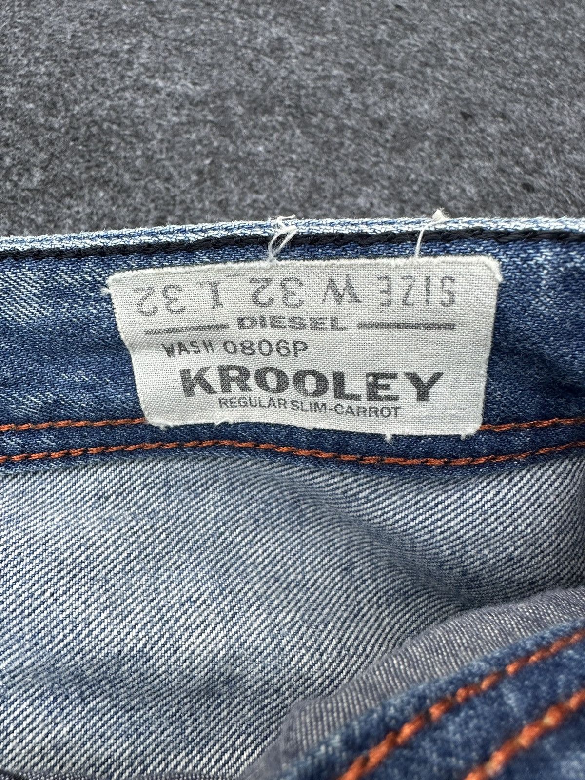 Diesel Diesel Krooley Regular Slim Distressed Denim 32x32 D36 Size US 32 / EU 48 - 13 Thumbnail