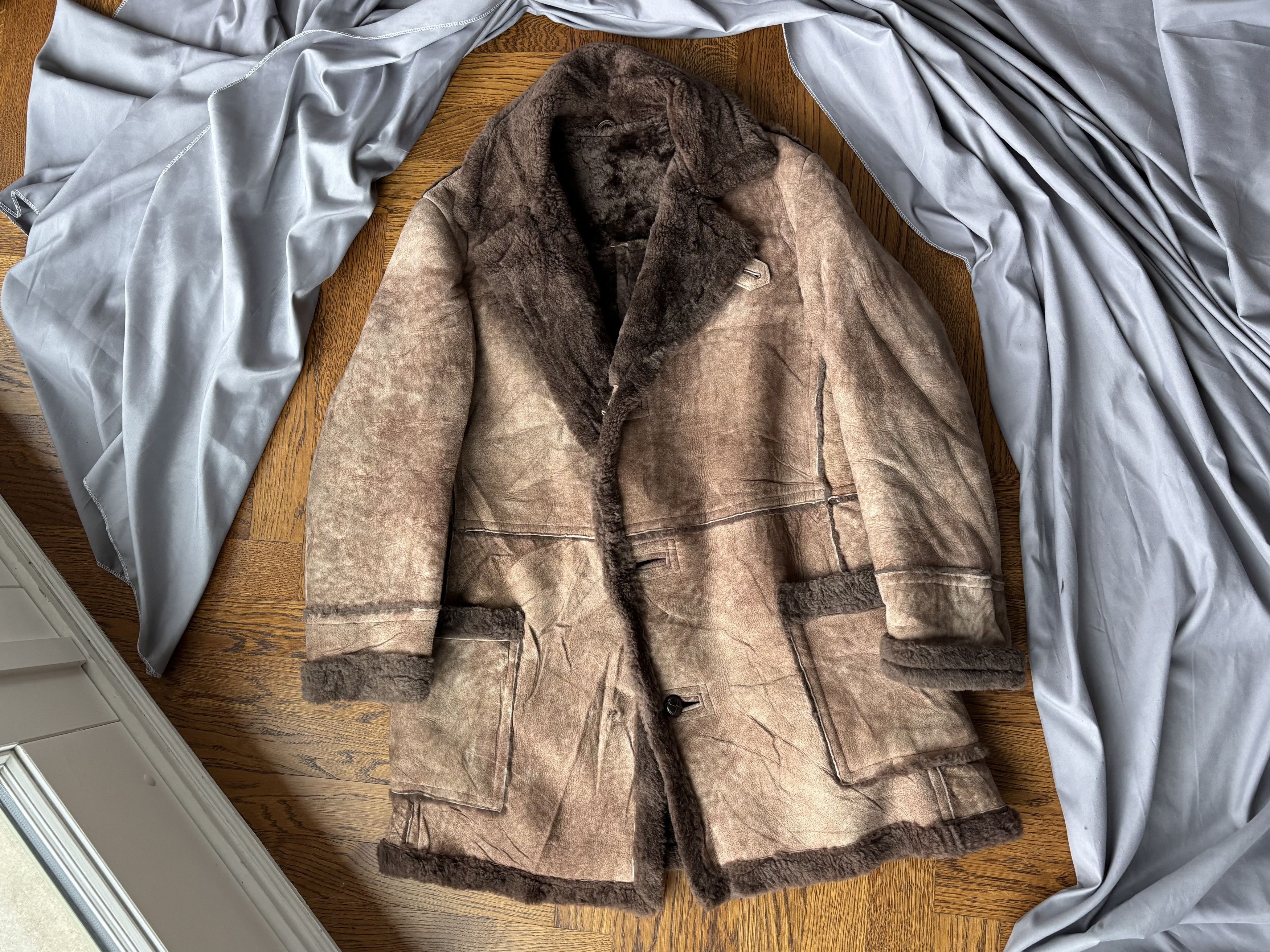 Vintage 1970s Sheepskin Coat Vintage Shearling Jacket Macmor Long Size US S / EU 44-46 / 1 - 15 Thumbnail