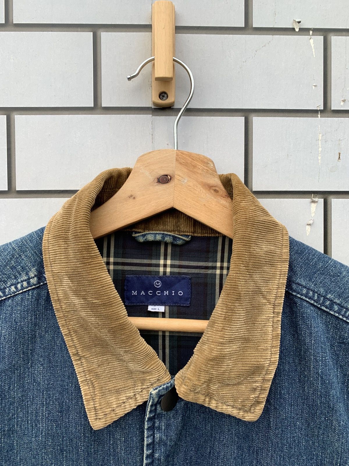 Japanese Brand × Vintage Vintage Japanese Brand MACCHIO Denim Jacket Size US L / EU 52-54 / 3 - 5 Thumbnail