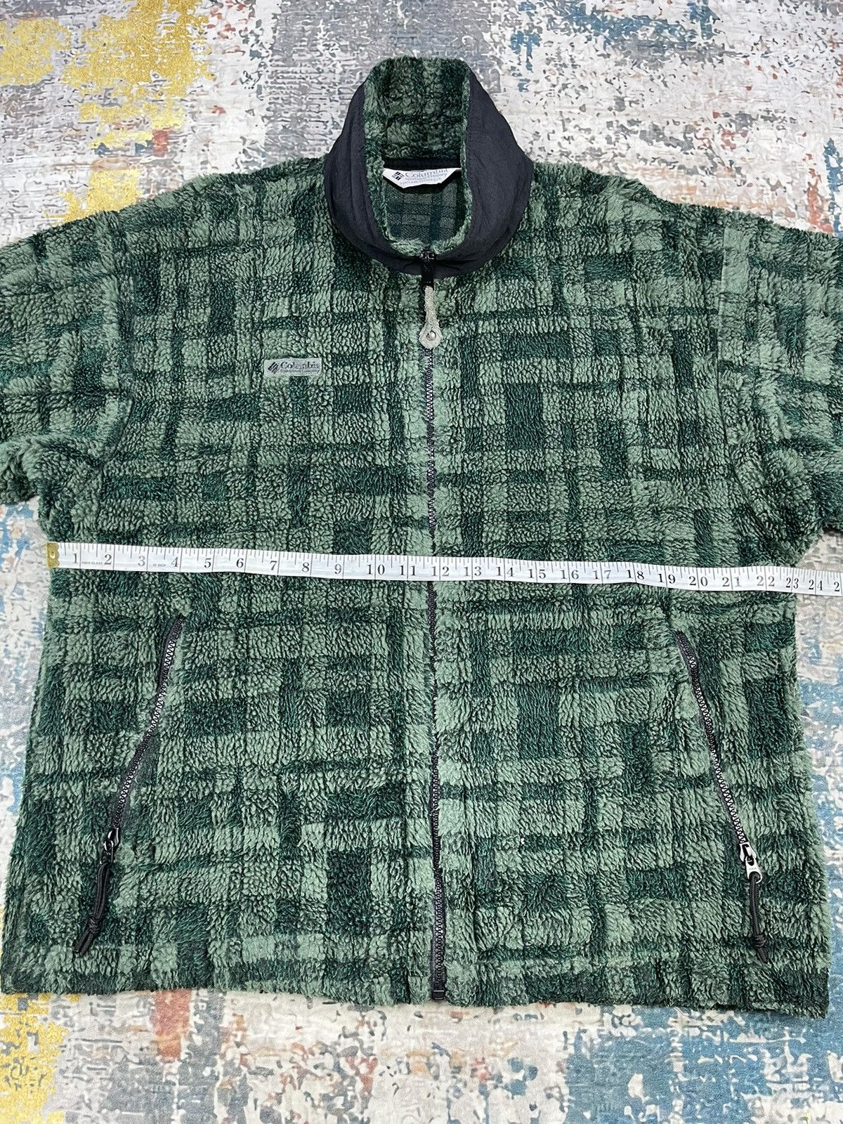 Columbia Vintage Columbia Sportswear Plaid Green Fleece Jacket Size US M / EU 48-50 / 2 - 8 Thumbnail