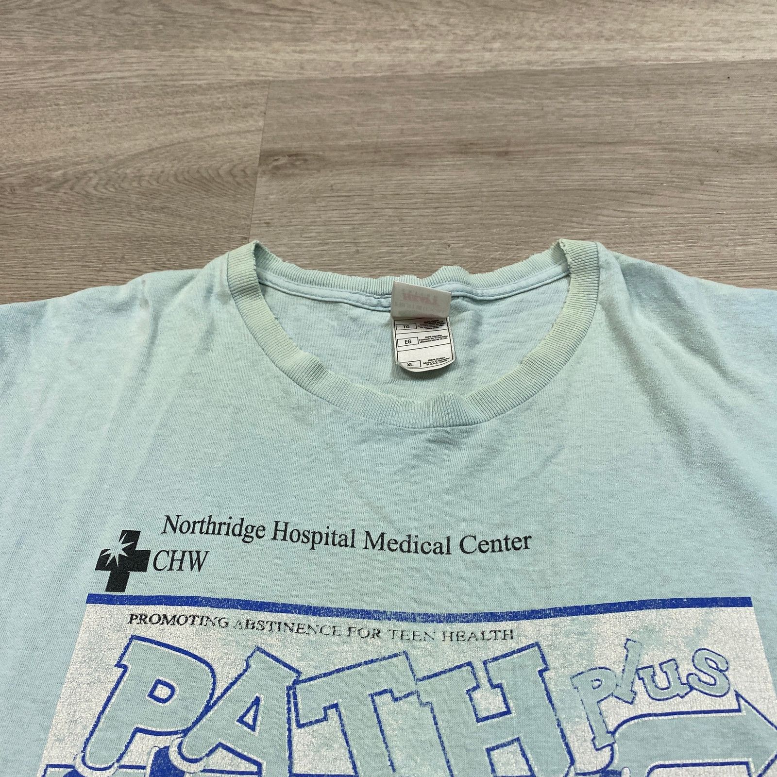 Fruit Of The Loom × Vintage Vintage 90s Path Plus Abstinence Funny Tee Shirt Men's XL Size US XL / EU 56 / 4 - 9 Thumbnail