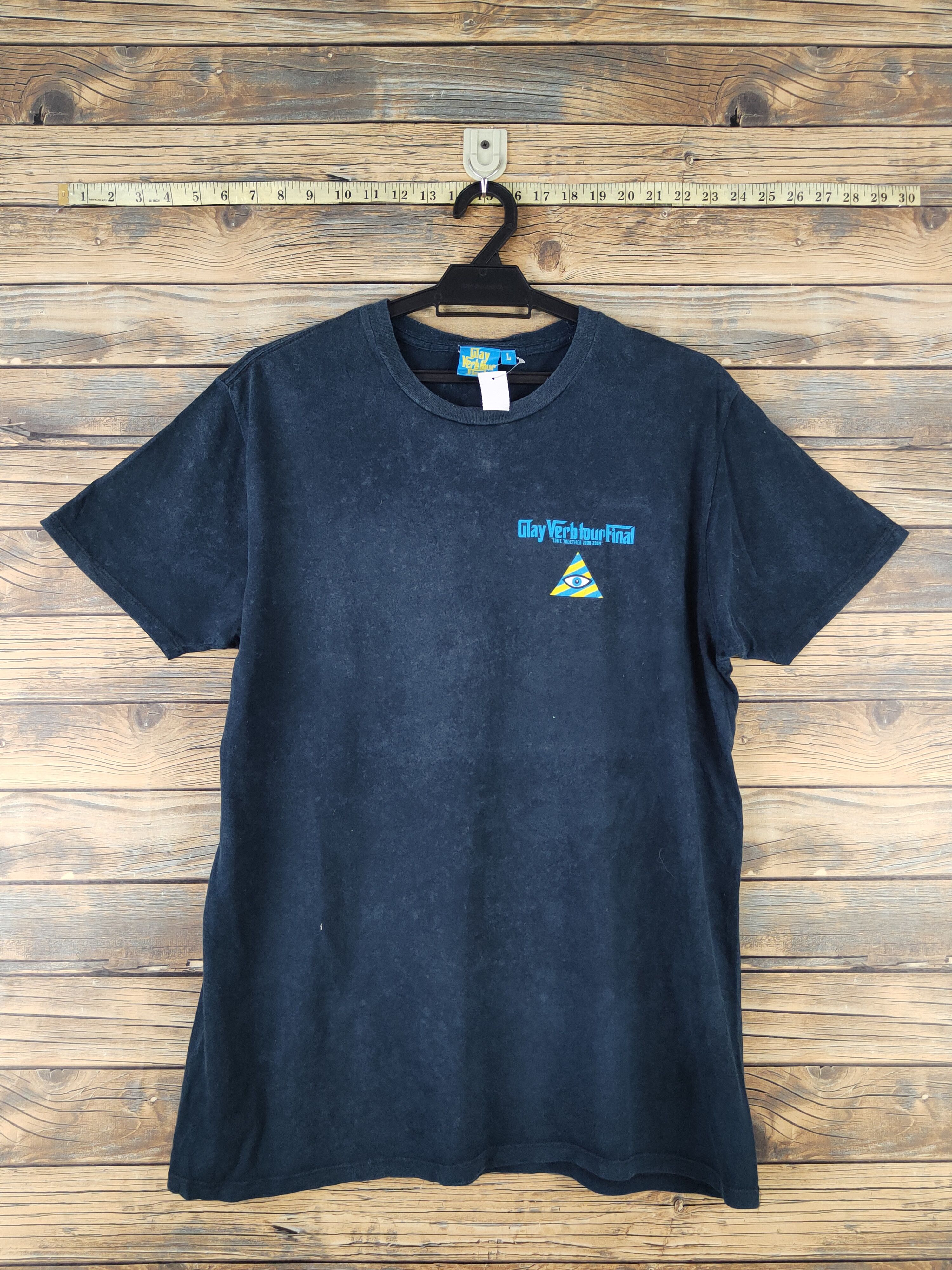 Japanese Brand DL Glay Verb Tour Final Navy Short Sleeve T-shirt #1402 Size US L / EU 52-54 / 3 - 1 Thumbnail