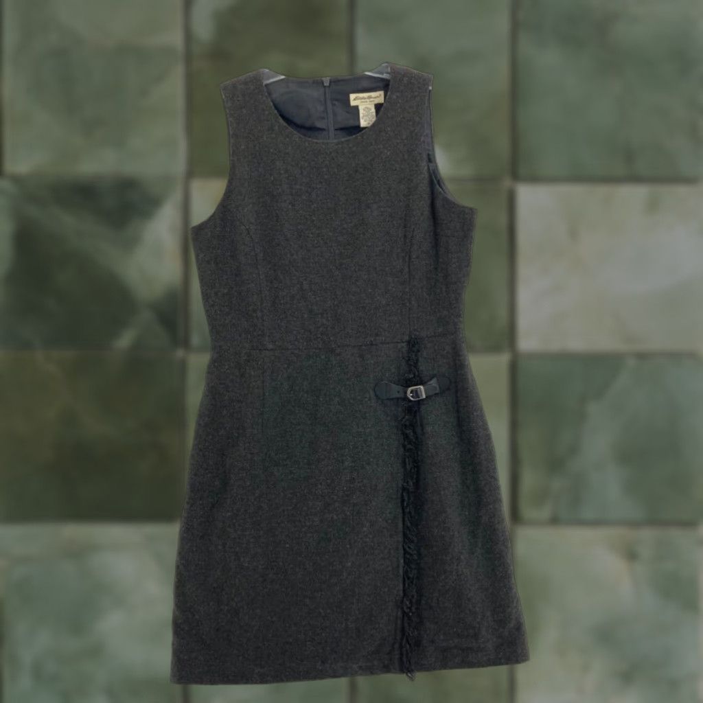Eddie Bauer Eddie Bauer Women's Gray Wool Blend Petite Sleeveless Dress Size 10 Size L / US 10 / IT 46 - 1 Thumbnail