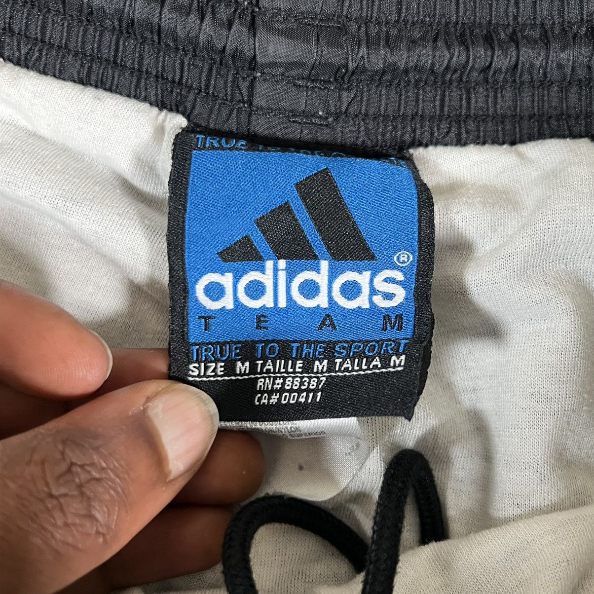 Adidas Vintage Y2K Adidas Track Pants M Black Nylon Windbreaker 9 Size US 30 / EU 46 - 7 Thumbnail