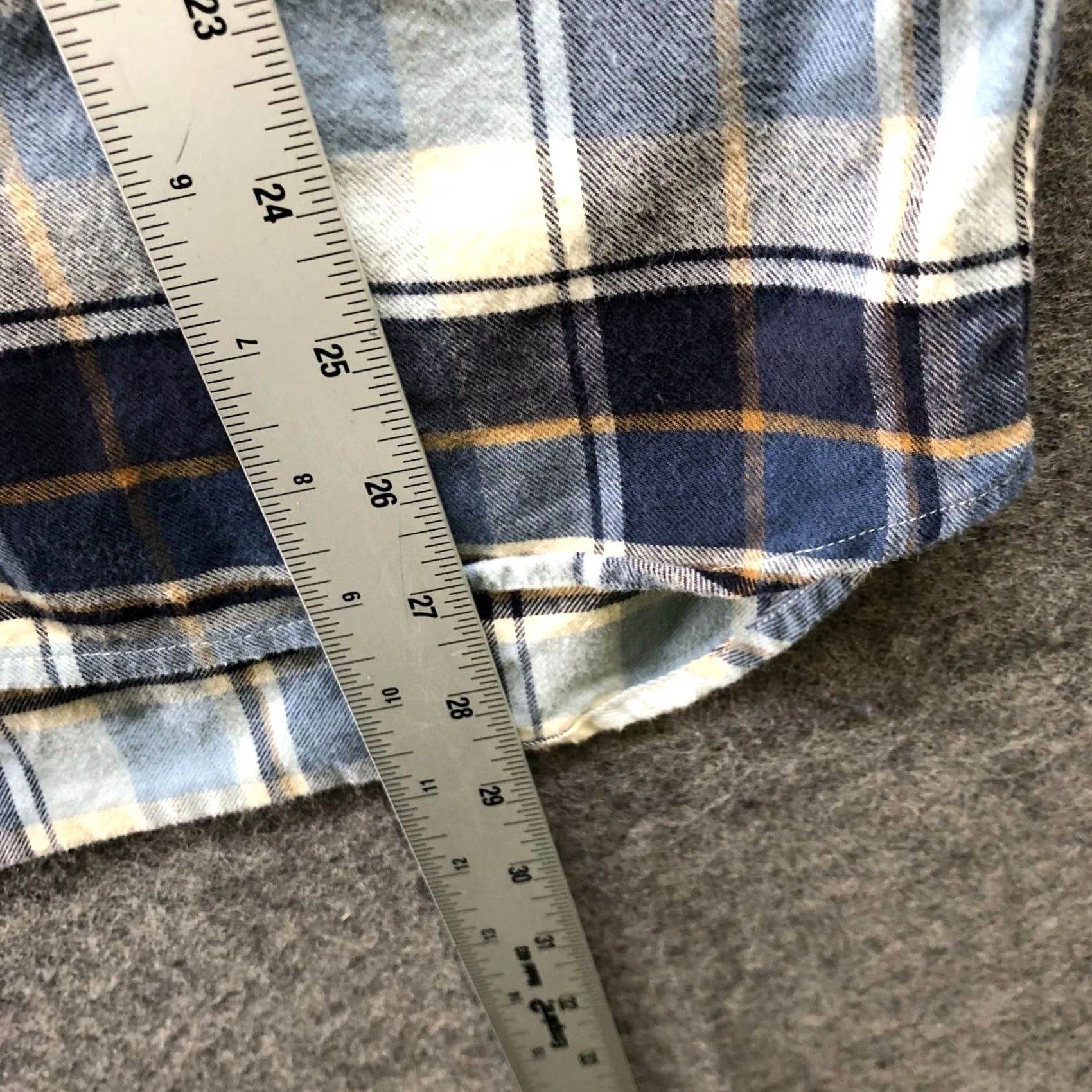 Portuguese Flannel Lisboa Shirt Mens S Blue Plaid Organic Cotton Portuguese Flannel Button-Up Shirt Regular Fit Size US S / EU 44-46 / 1 - 8 Thumbnail