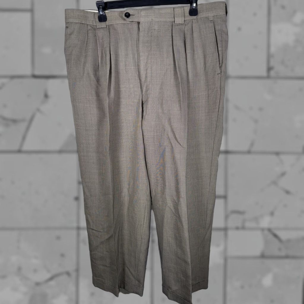 Vintage Mani Dress Pants Mens Size 40 Inseam 27 Brown Pants 40 Mens Mani Dress Pants Brown 40x27.5 Size US 40 / EU 56 - 1 Thumbnail