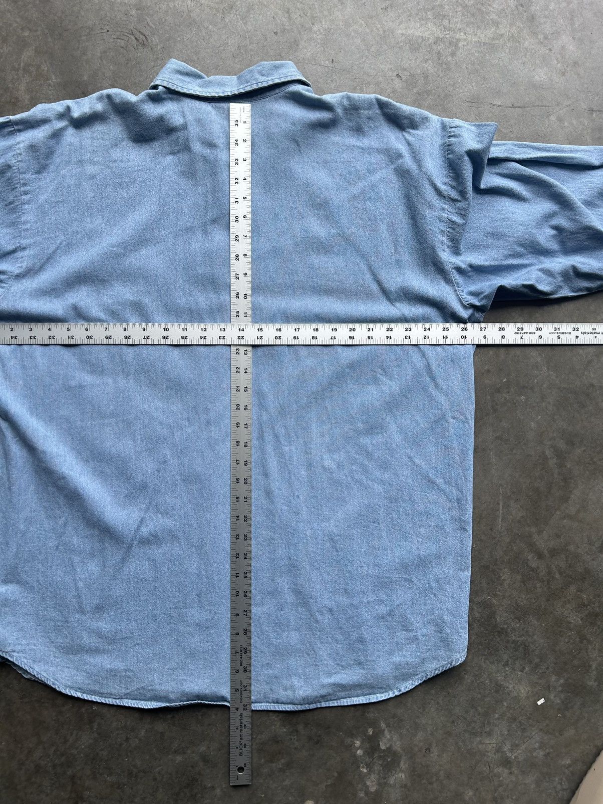 Fruit Of The Loom × Vintage Vintage 90s Loony Toons Denim Button Up Size US XL / EU 56 / 4 - 5 Thumbnail