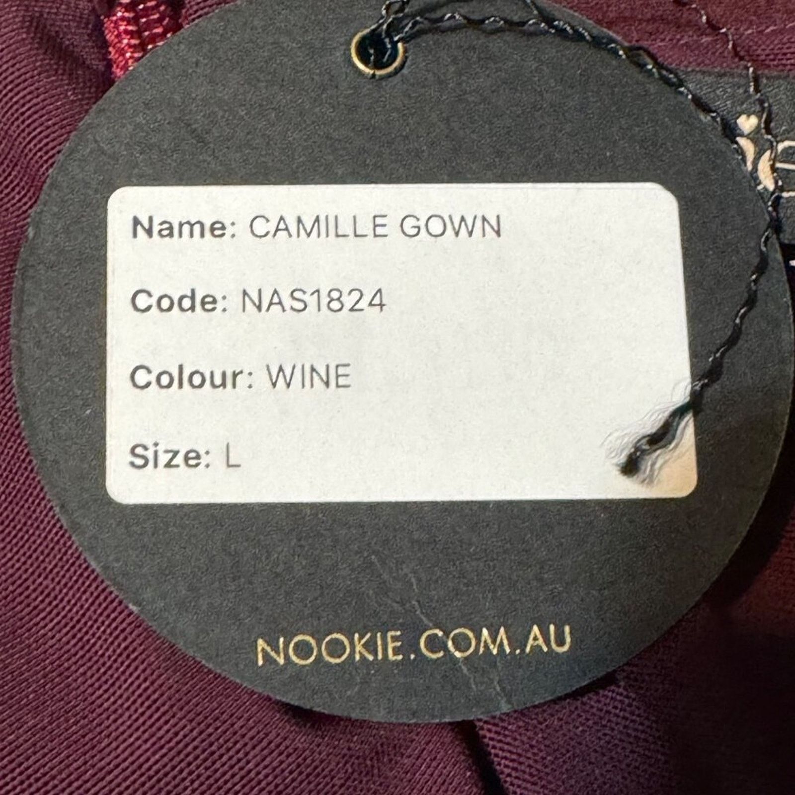 Other Nookie · Camille Gown · Off Shoulder Maxi Dress Large Wine Size L / US 10 / IT 46 - 11 Thumbnail