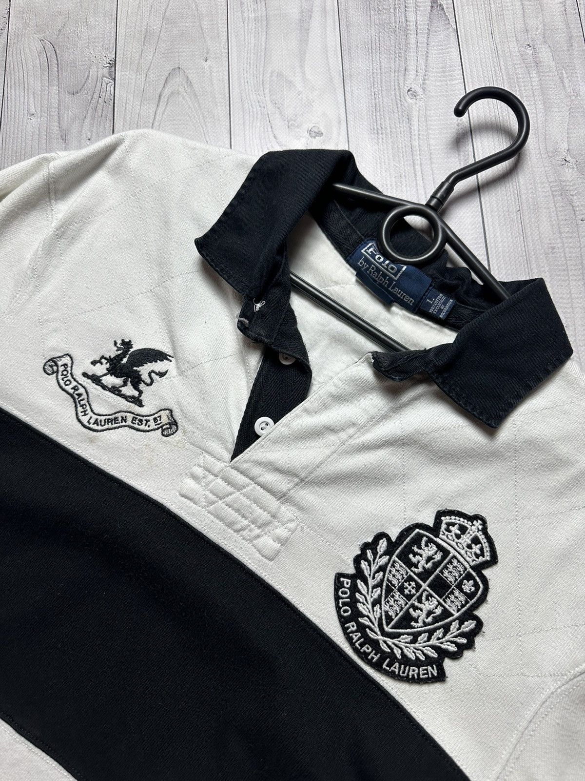 Polo Ralph Lauren × Vintage Vintage polo Ralph Lauren rugby jersey size L logo Size US L / EU 52-54 / 3 - 6 Thumbnail