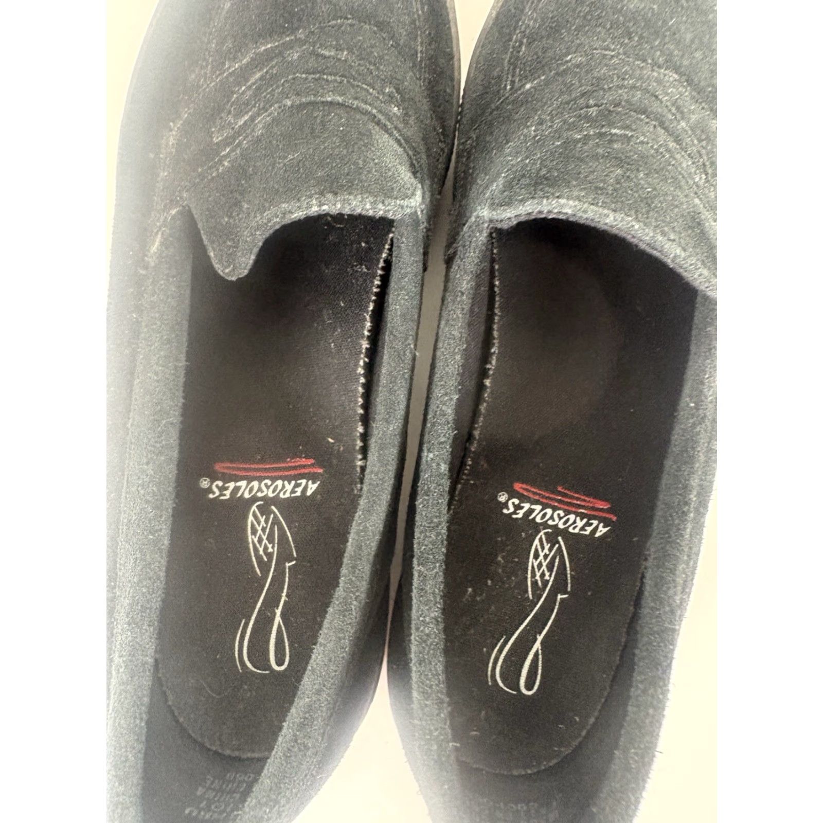 Vintage Aerosoles Drive Thru Loafer Black Suede Slip On Womens Size 9B Size US 9 / IT 39 - 5 Thumbnail