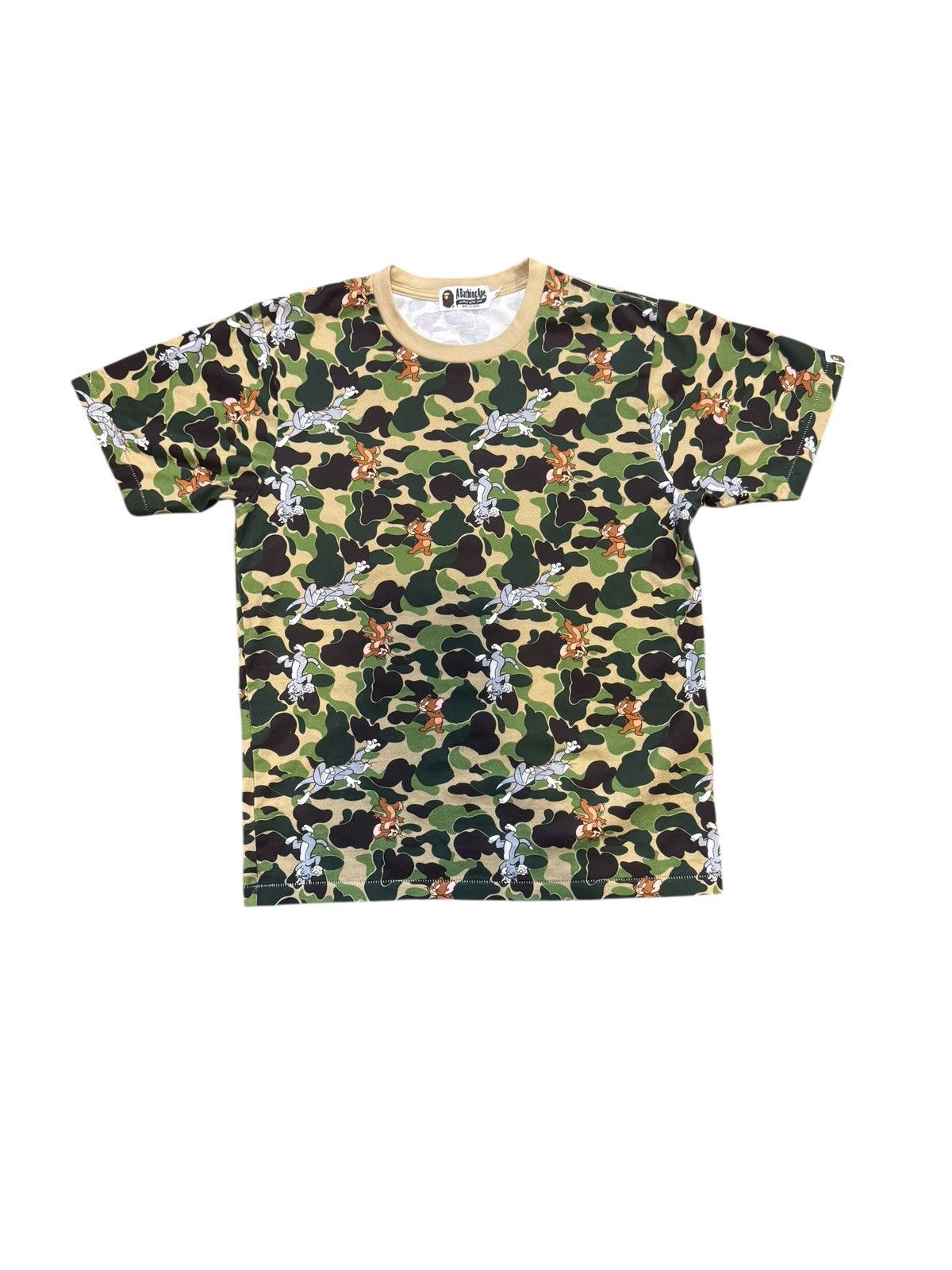 Bape BAPE Tom and Jerry Camo Tee Green Medium Size US M / EU 48-50 / 2 - 1 Thumbnail
