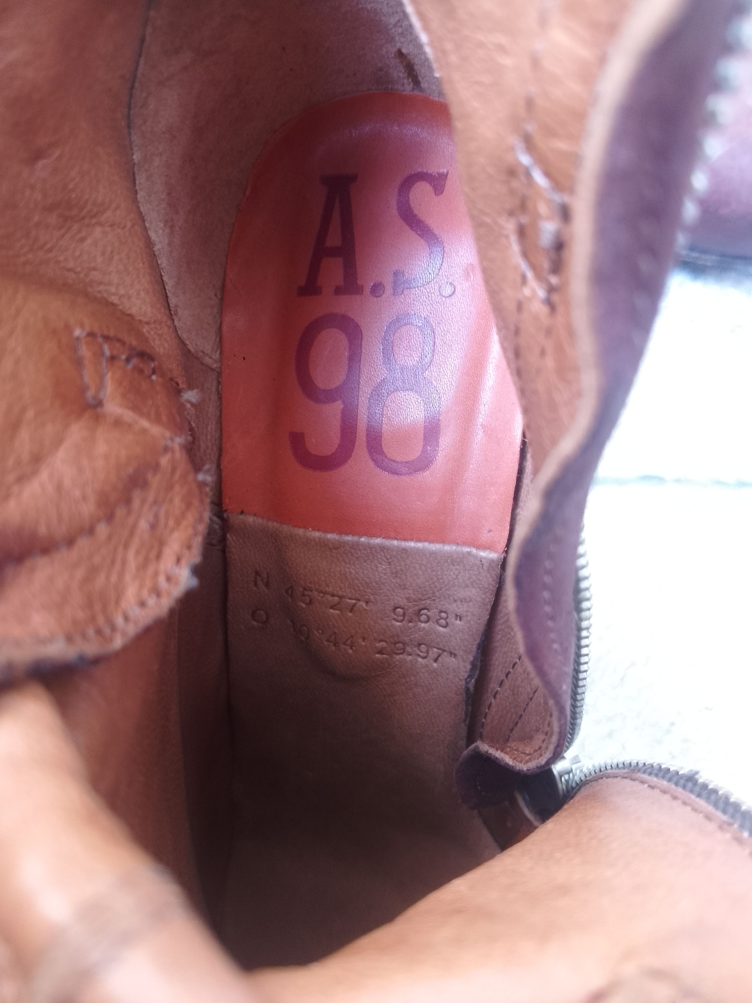 A.S.98 AS 98 Burgundy heel boots Size US 11 / IT 41 - 9 Thumbnail