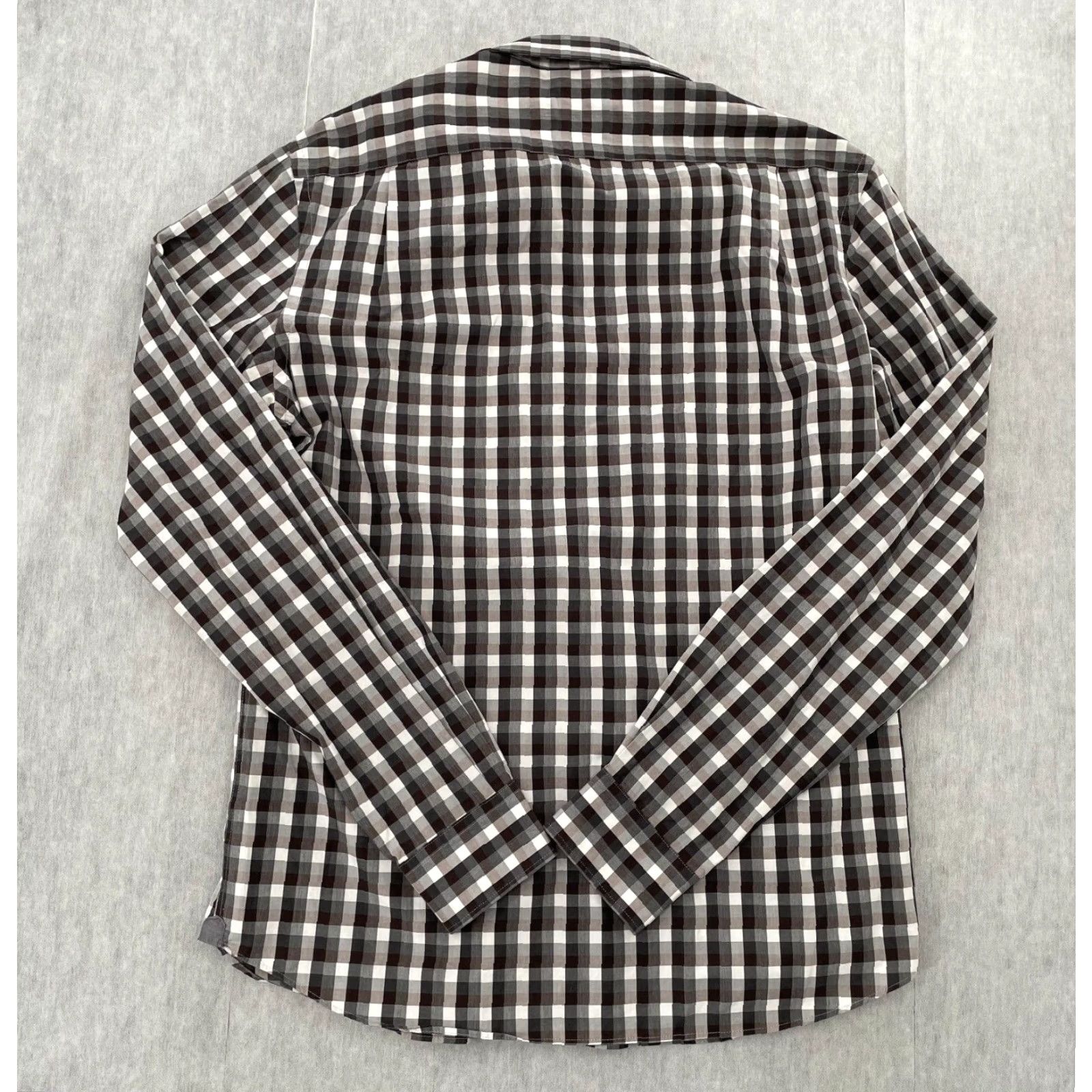 Todd Snyder VINTAGE Todd Snyder Check Shirt Long Sleeve Button Up Mens Adult Size 16 Black Casual Size US L / EU 52-54 / 3 - 2 Thumbnail