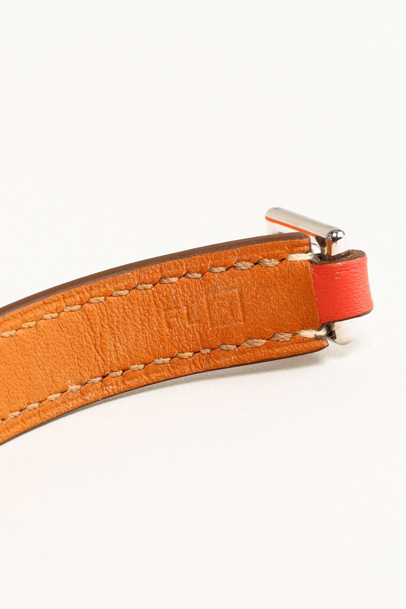 Hermes Hermes Rivale Double Tour Sanguine Swift Leather Bracelet Size ONE SIZE - 6 Thumbnail
