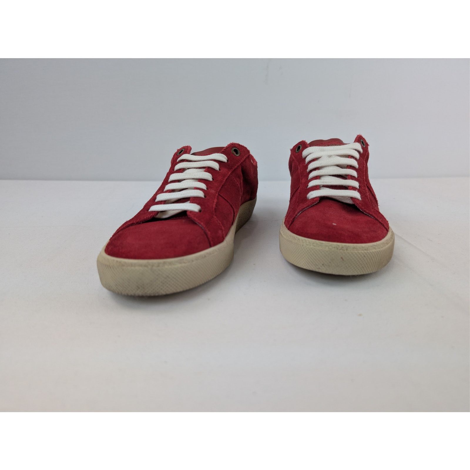 Saint Laurent Paris o1rshd1 SL/06 Low-Top Sneakers in Red Size US 6 / EU 39 - 7 Thumbnail
