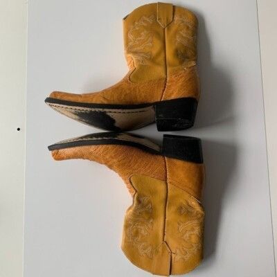 Other Guerrero Botitas Cowboy Boots Exotic Yellow Sz 5 Western Emb Size US 5 / EU 37 - 11 Thumbnail