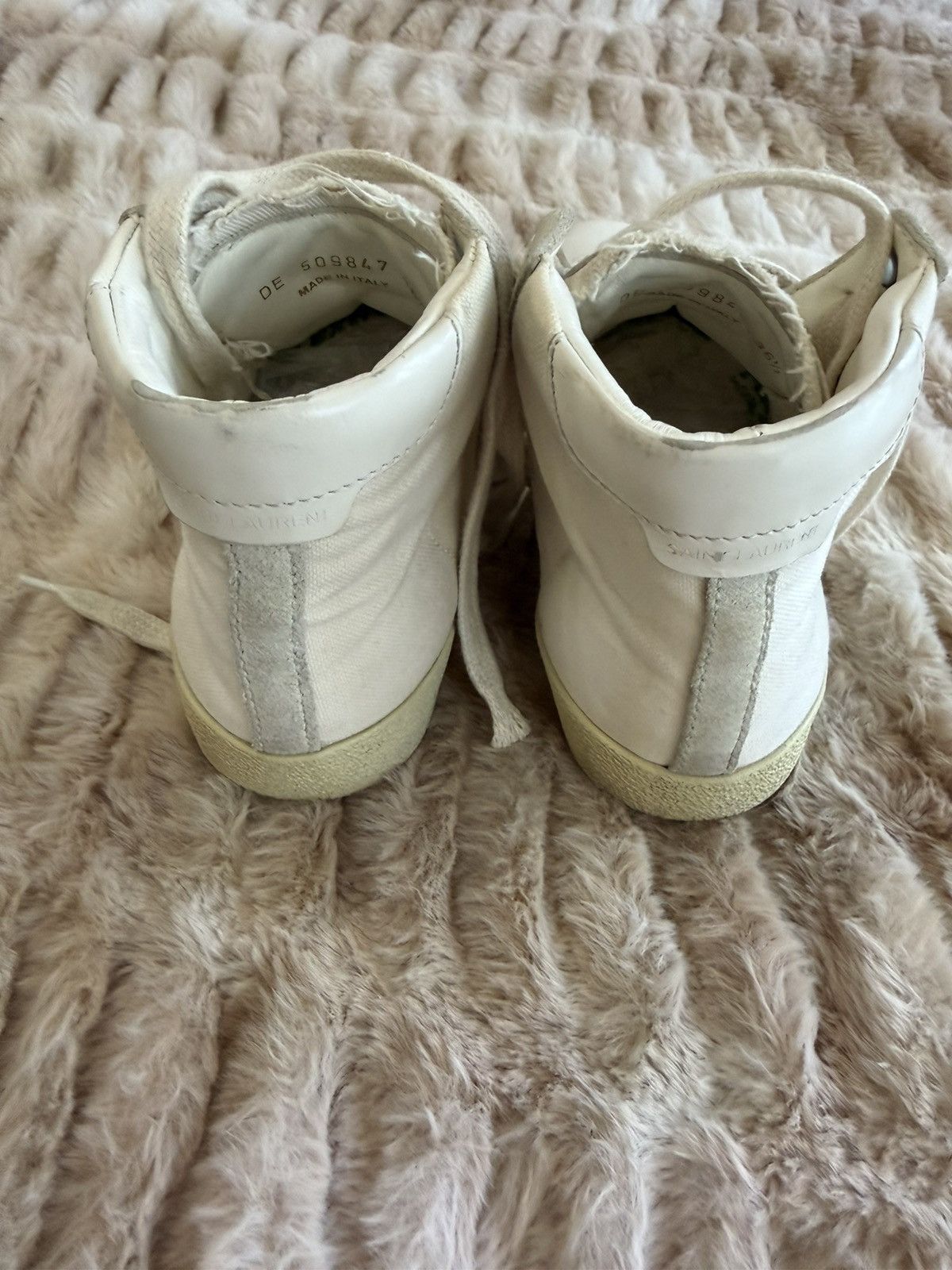 Saint Laurent Paris Saint Laurent Court Classic High-Top Sneakers Size US 6.5 / IT 36.5 - 4 Thumbnail