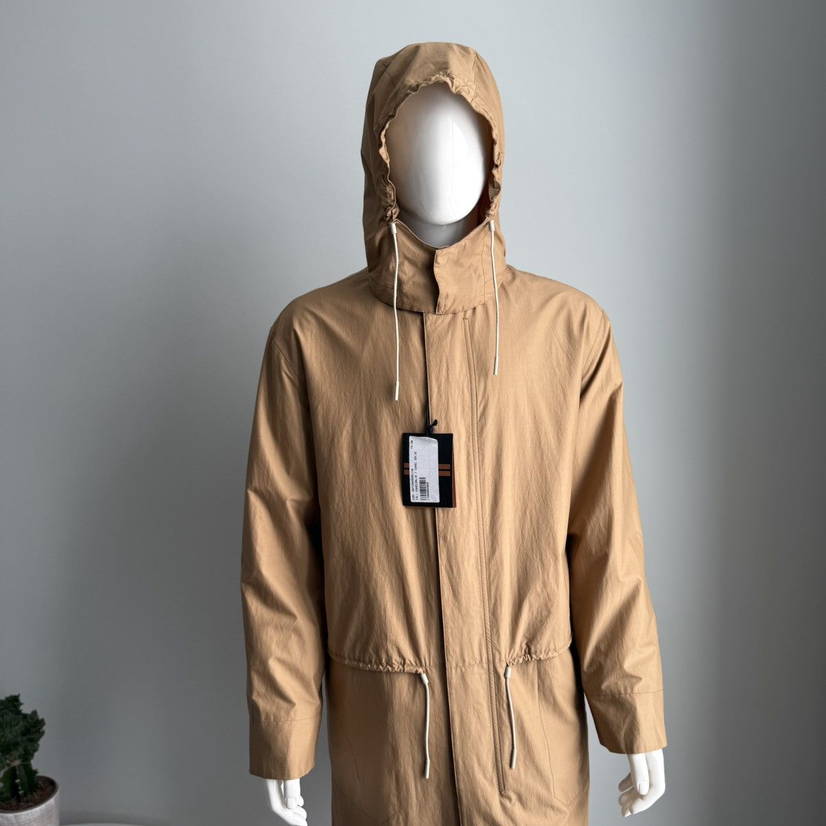 Ermenegildo Zegna Ermenegildo Zegna Leggerissimo Cotton Silk Long Hooded IT50 Size US M / EU 48-50 / 2 - 5 Thumbnail
