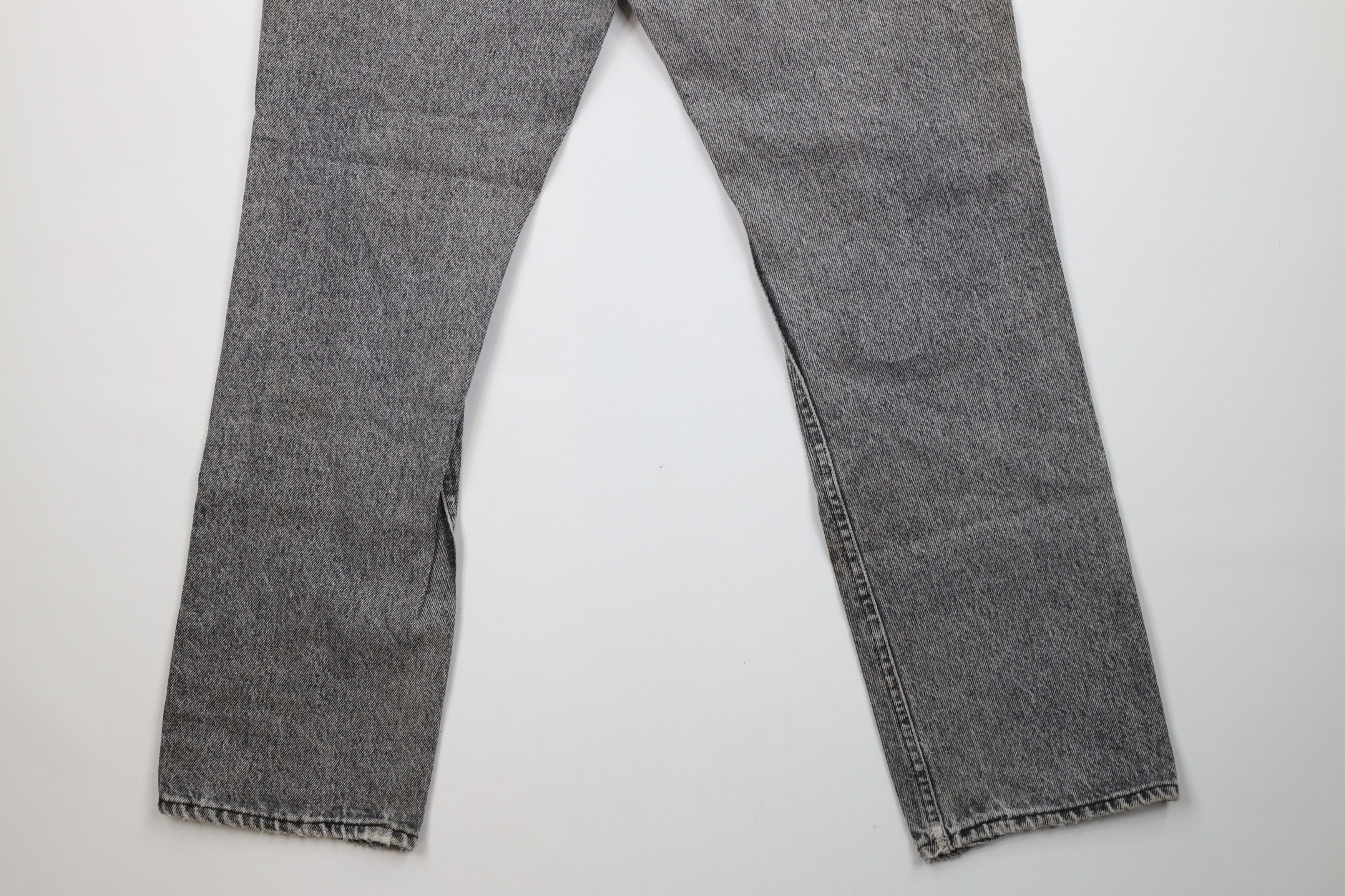 Vintage Vtg 90s Lee Acid Wash Straight Leg Denim Jeans Gray USA Size US 32 / EU 48 - 14 Thumbnail