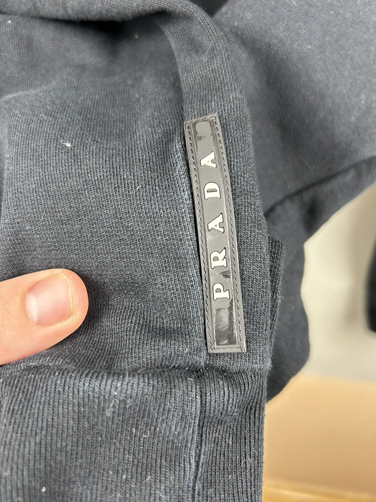 Prada Prada Hoodie Black Tab Size US XL / EU 56 / 4 - 16 Thumbnail