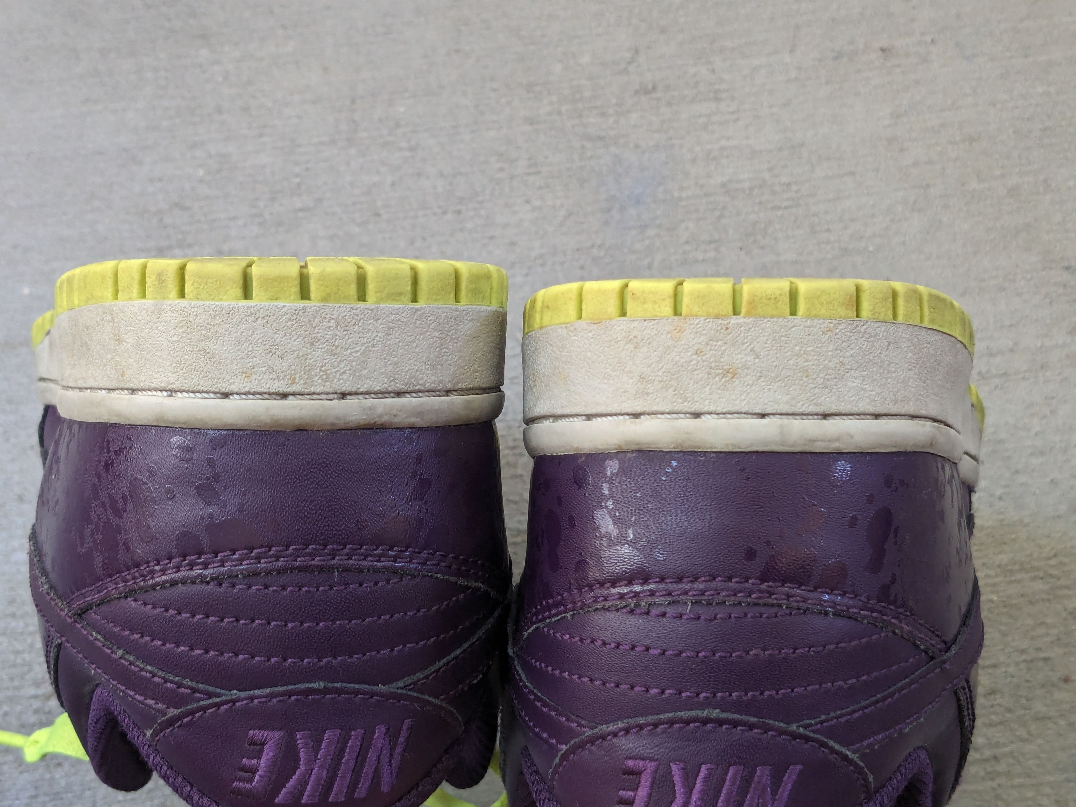 Nike Nike Dunk Low CL Joker Purple Leather Neon Green 318020-551 Size US 9.5 / EU 42-43 - 14 Thumbnail