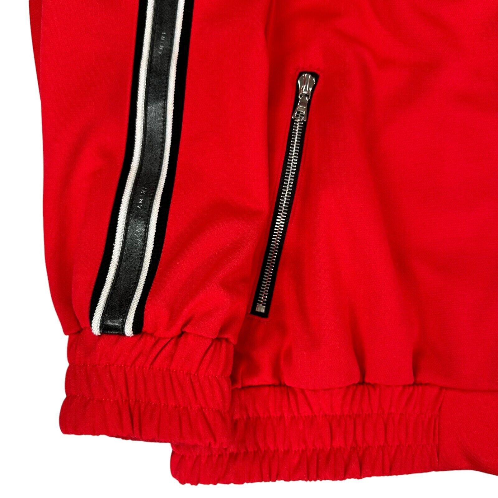 Amiri Amiri Size S Oversized Red Track Jacket Leather Taped Sleeve Size US S / EU 44-46 / 1 - 9 Thumbnail