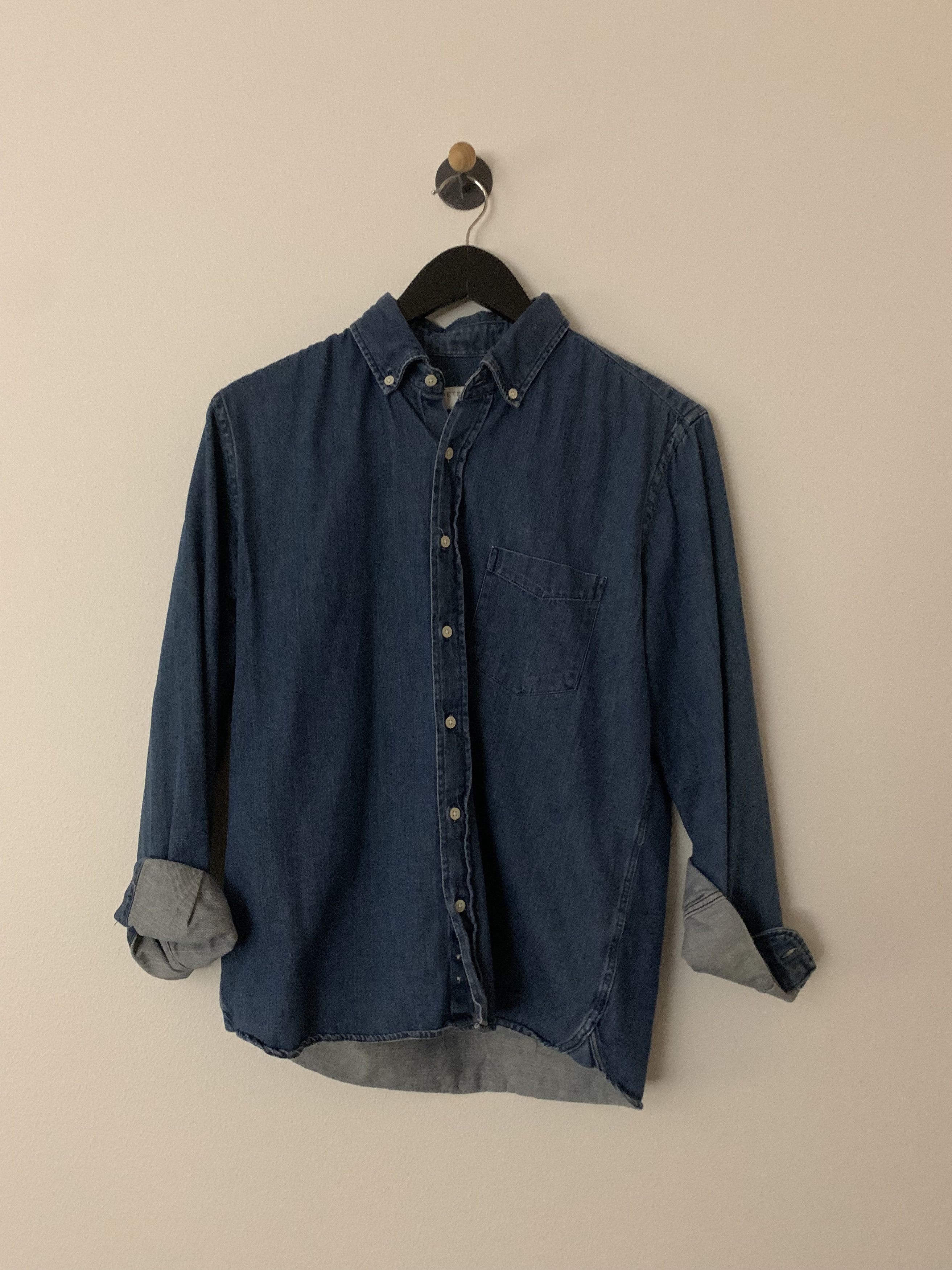 Peter Manning Peter Manning Denim Shirt - Medium Wash Size US S / EU 44-46 / 1 - 1 Thumbnail