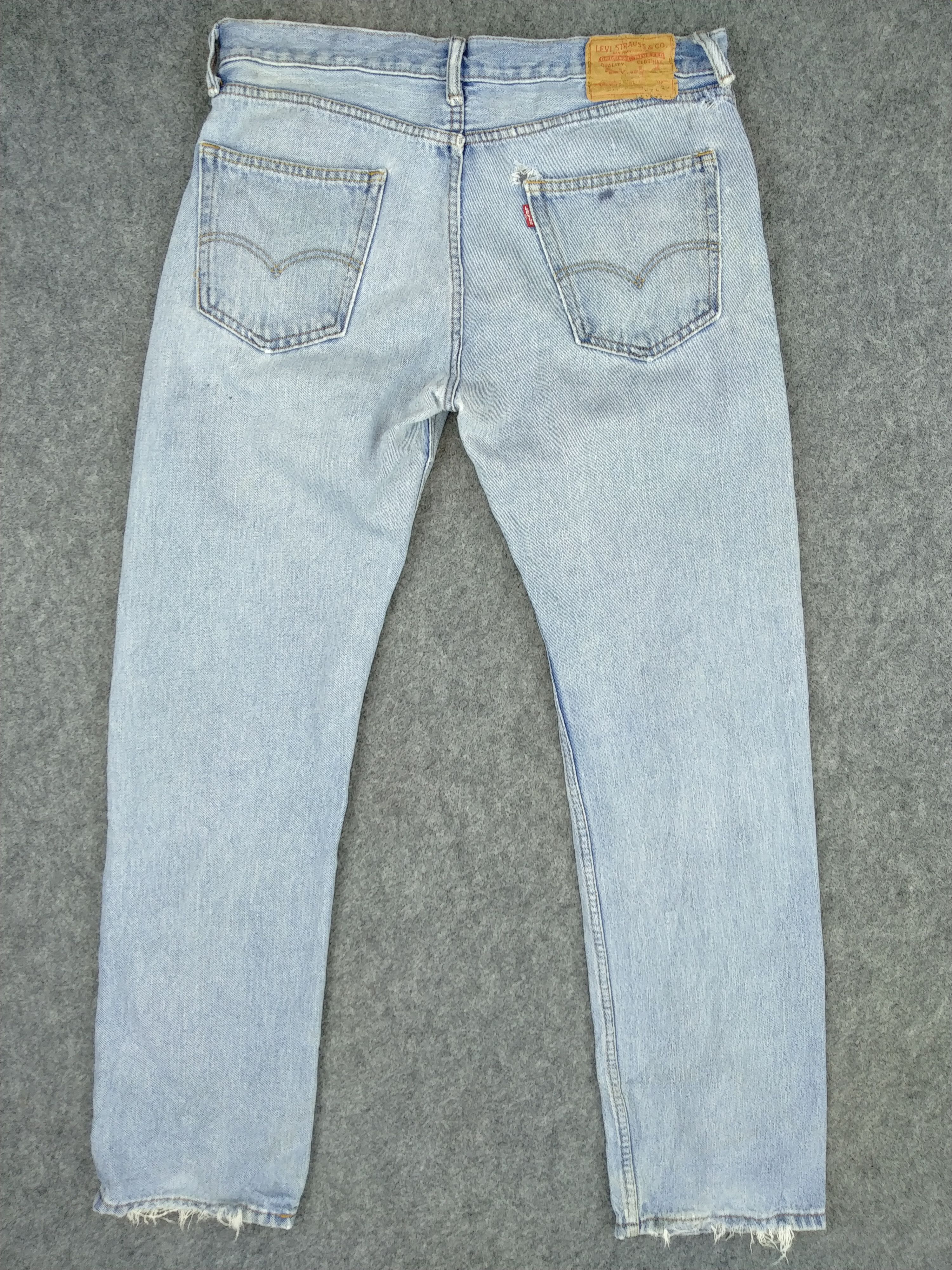Japanese Brand Light Wash Vintage Levi's 505 35 x 31.5 Denim -JN349 Size US 34 / EU 50 - 2 Thumbnail