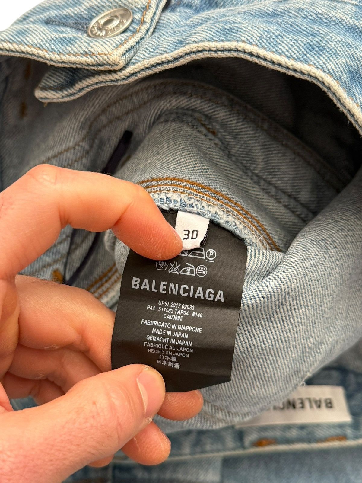 Balenciaga 2017 Convertible Denim Cargo Pants Size US 30 / EU 46 - 10 Thumbnail