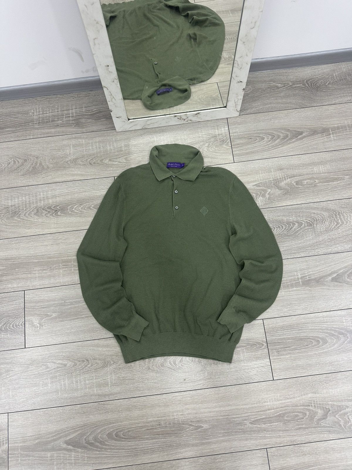 Polo Ralph Lauren Ralph Lauren Purple label LogoSilk and Cotton Polo Shirt Size US XL / EU 56 / 4 - 5 Thumbnail