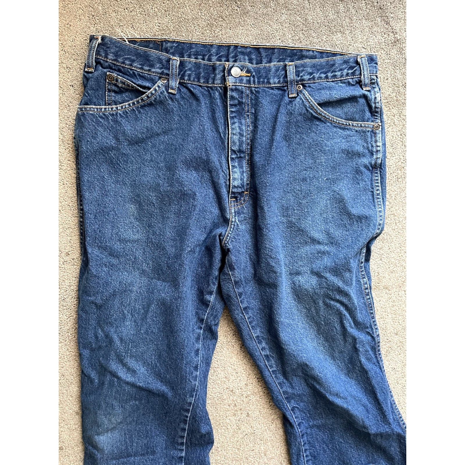 Dickies Dickies Jeans Mens 38x30 Blue Denim Pants Classic Fit Workwear Regular Inseam 30in Cotton Denim Pockets Classic Fit Mens Jeans Size US 38 / EU 54 - 4 Thumbnail