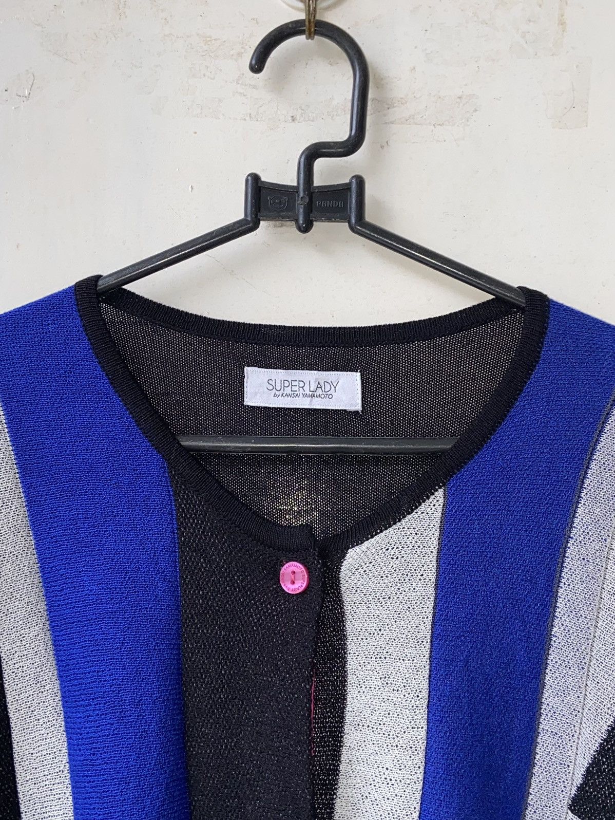 Designer × Japanese Brand × Kansai Yamamoto KANSAI YAMAMOTO Striped Cardigan Size L / US 10 / IT 46 - 15 Thumbnail