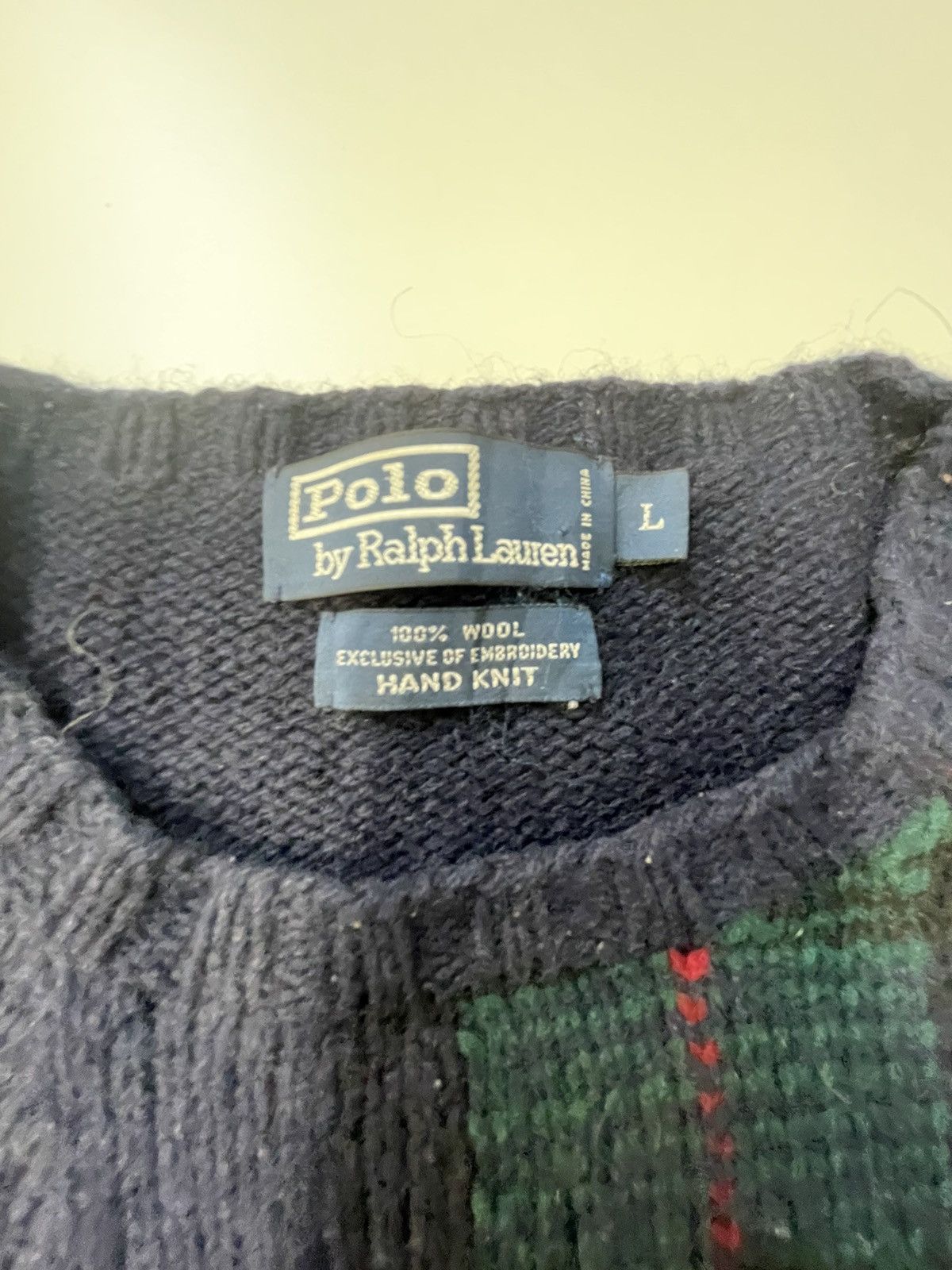 Ralph Lauren 9/11 Anniversary Polo Sweater Size US L / EU 52-54 / 3 - 3 Thumbnail