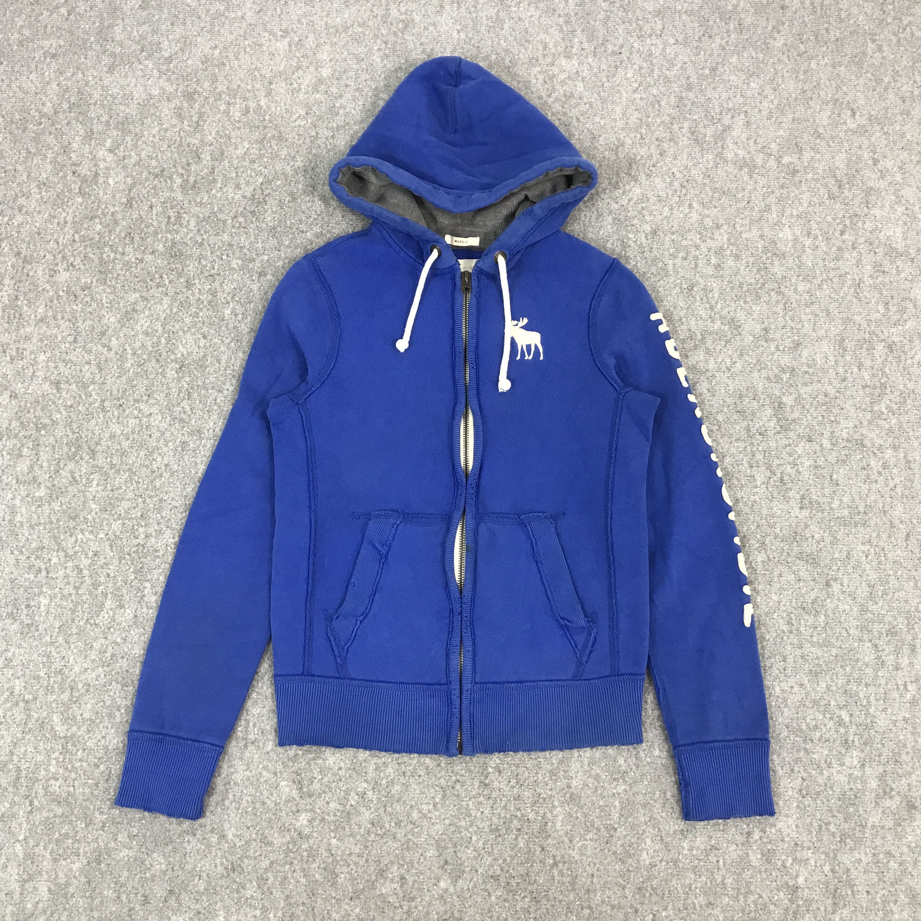 Abercrombie & Fitch × Japanese Brand ABERCROMBIE & FITCH DISTRESSED DESIGN JACKET HOODIES Size US S / EU 44-46 / 1 - 1 Thumbnail