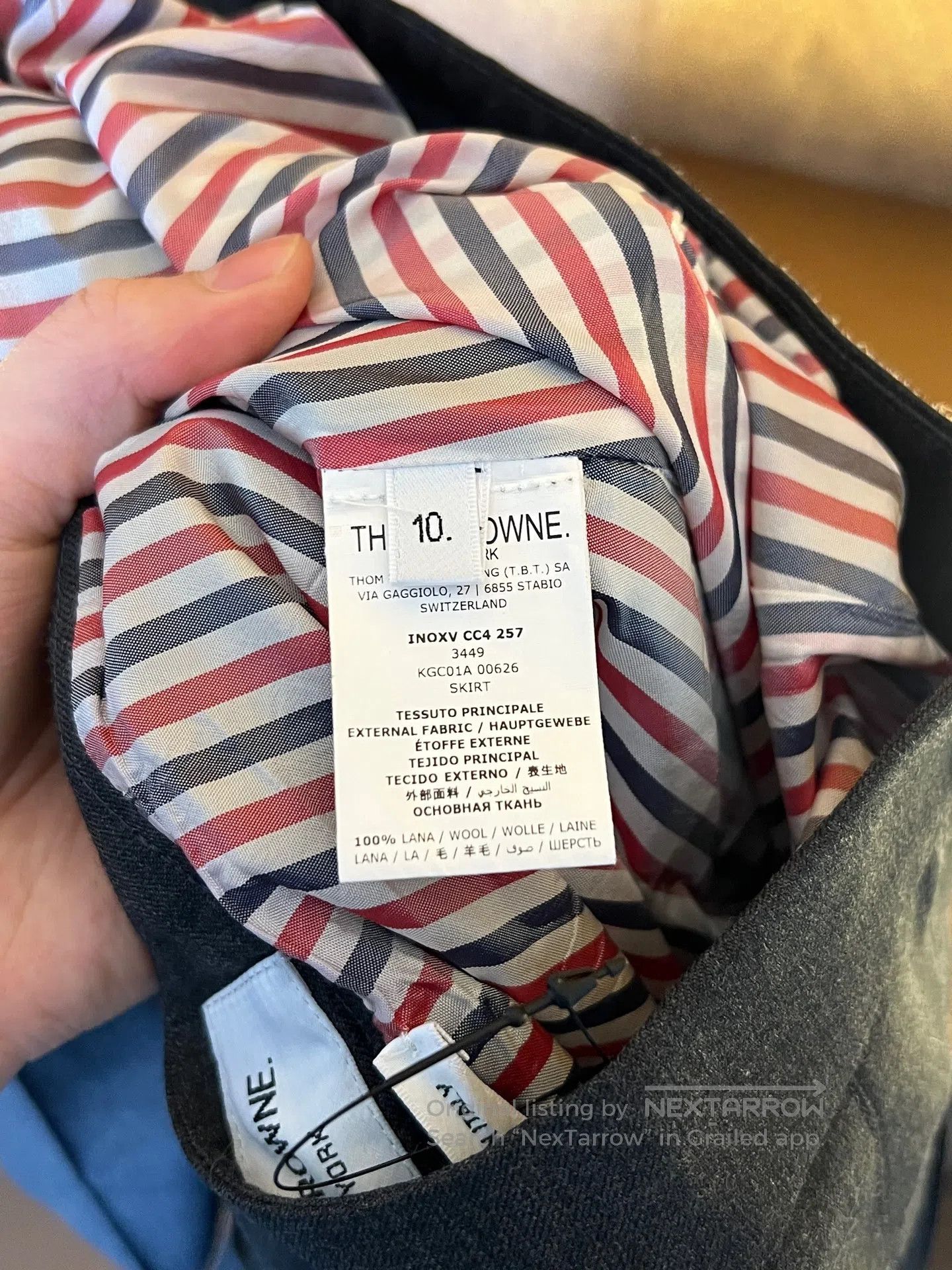 Thom Browne Thom Browne size 10 Striped Skirt| Size 26" / US 2 / IT 38 - 3 Thumbnail