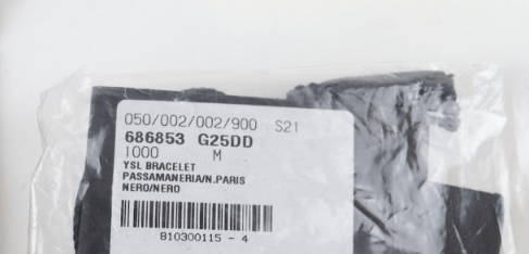 Saint Laurent Paris o1rshd1 Size: M / YSL Bracelet in Nero Size ONE SIZE - 3 Thumbnail